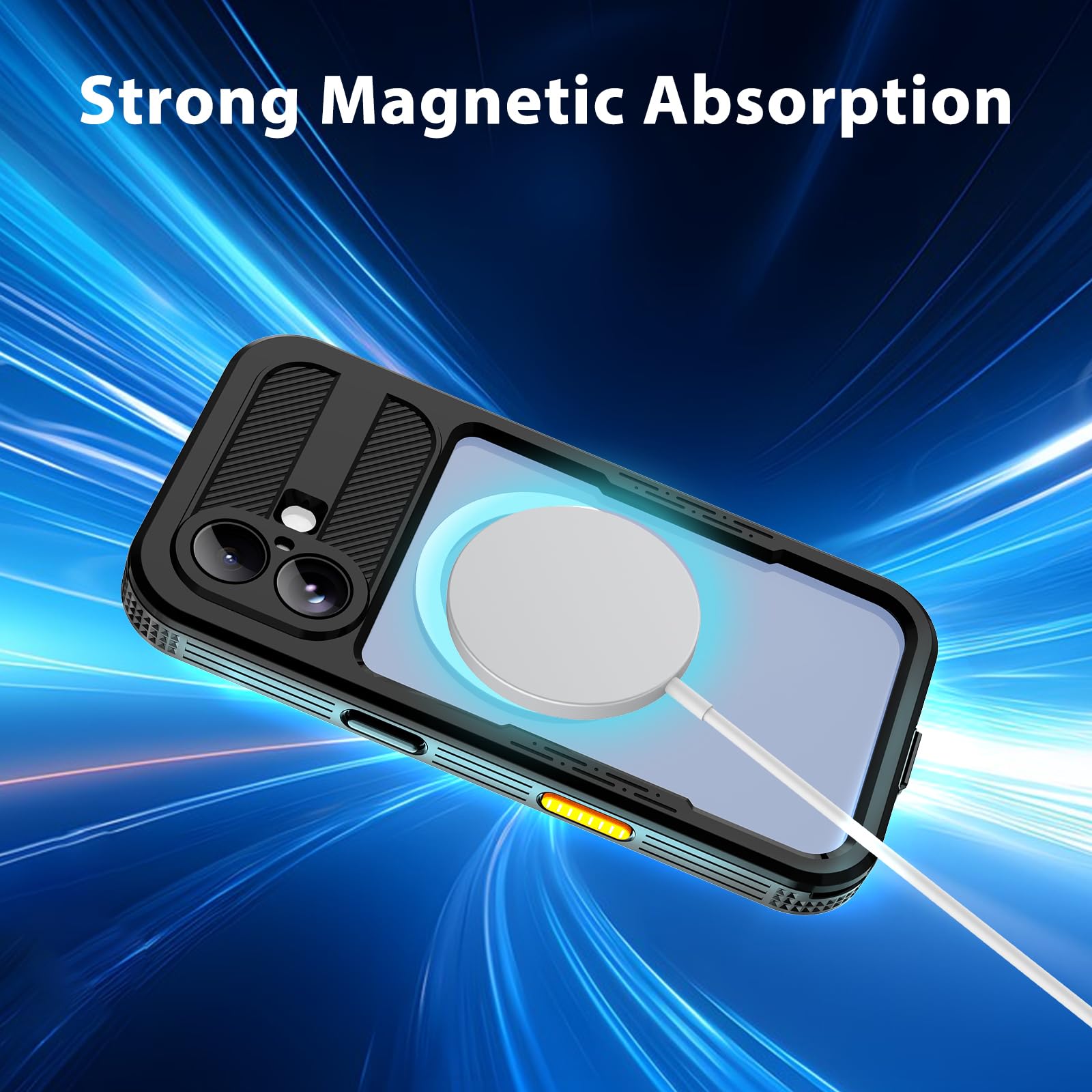 iPhone 13 Pro Case, Waterproof & Shockproof Phone Case, Full Protection, IP68, 6.1 Inch, Black