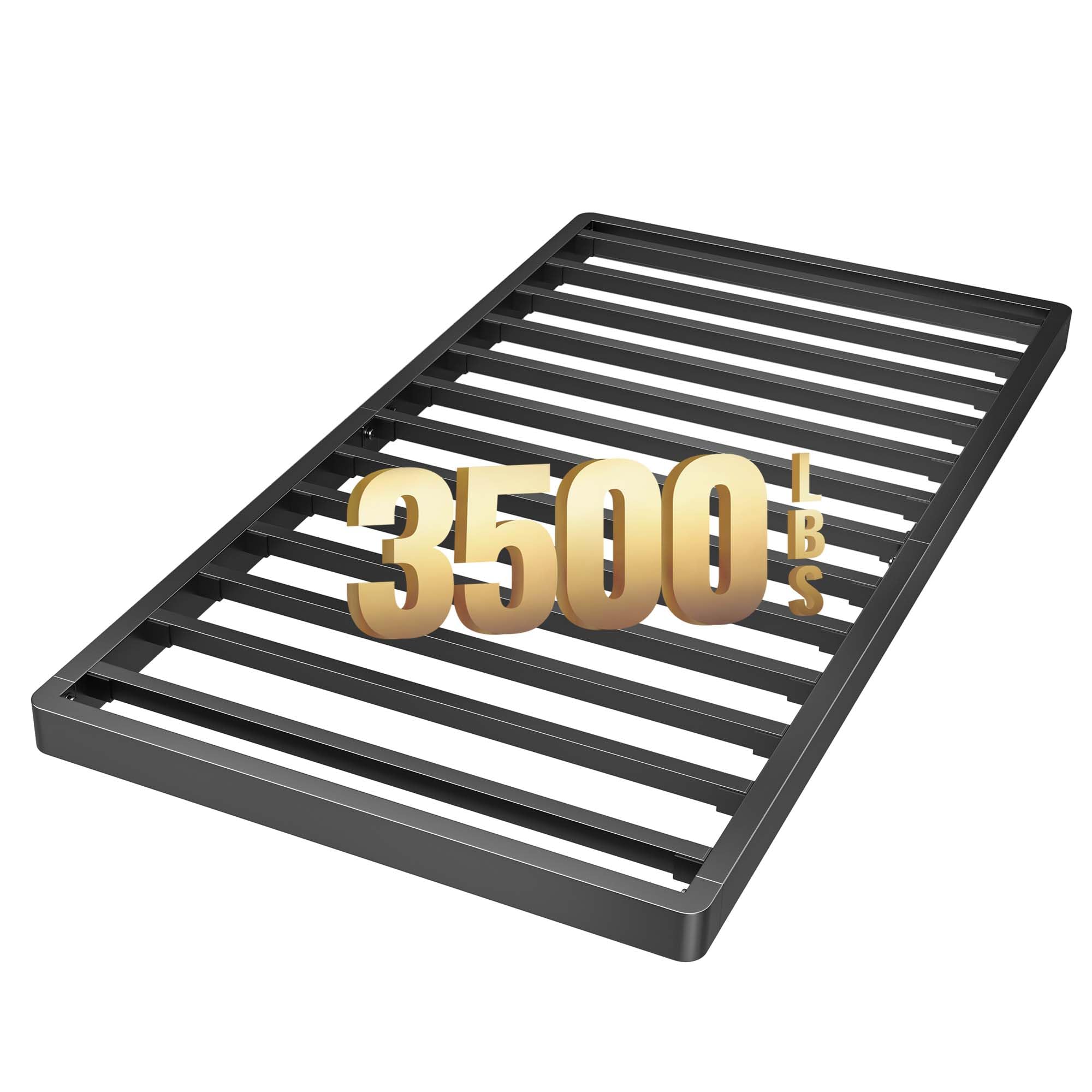 ROIL 10 Inch Twin Box Spring, Heavy Duty Metal Box Spring Mattress Foundation with Fabric Cover, 3500lbs Max Weight Capacity, Easy Assembly, Noise Free, Non-Slip