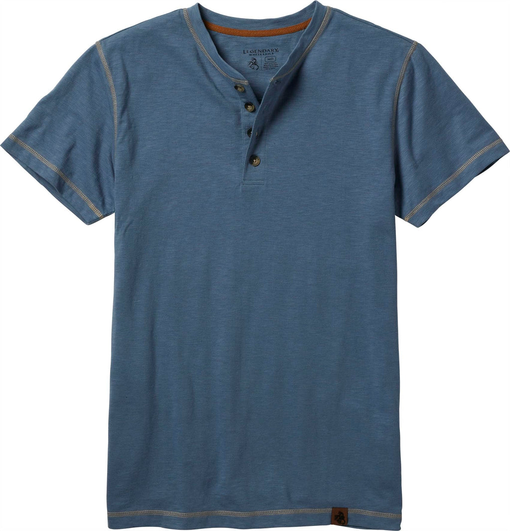 Legendary Whitetails Men's Henley Short Sleeve Casual Fit Shirt