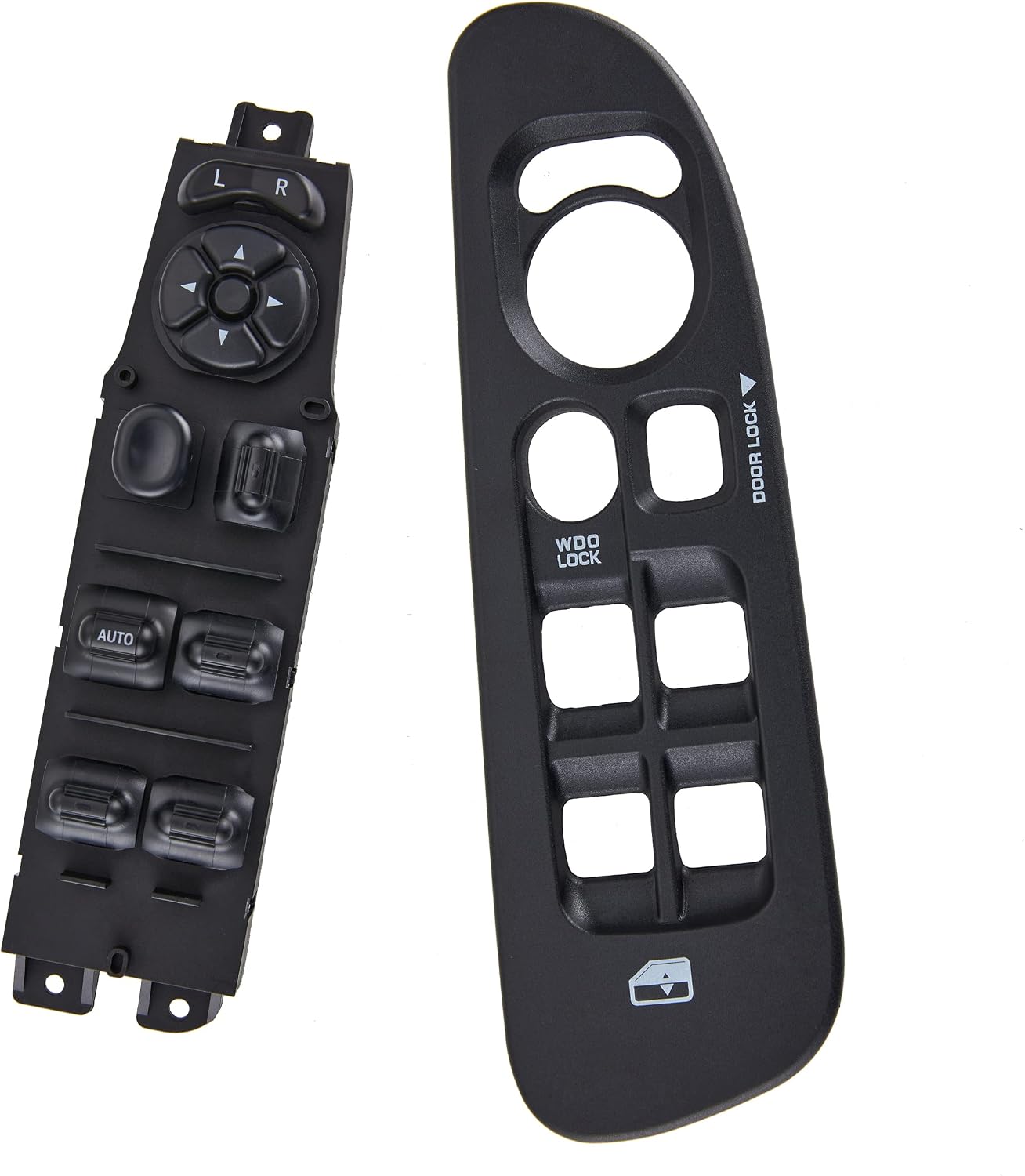 Power Window Switch Fits for 2002-2010 Dodge Ram 1500 2500 3500, 2001-2004 Dodge Dakota, Driver Side Control Door vidrios Master Switch OEM 56049805AB.Black Panel