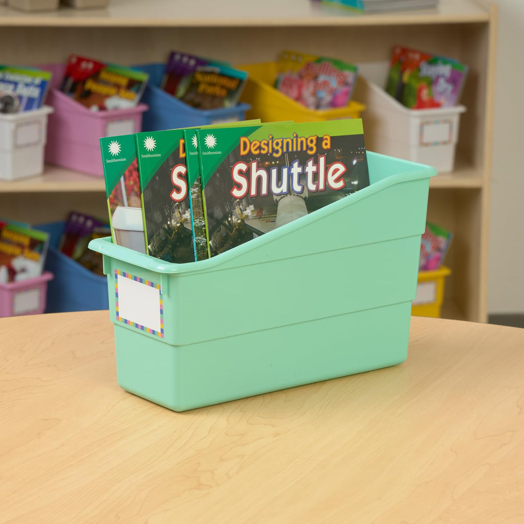 Really Good Stuff Durable Book & Binder Holders - 6 Pack - Black