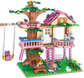 HSANHE Tree House Building Set Compatible with Friends, 504 PCS Forest House Building Kit Birthday Gift for Kids Girls Boys Age 6-12 Years（7652）