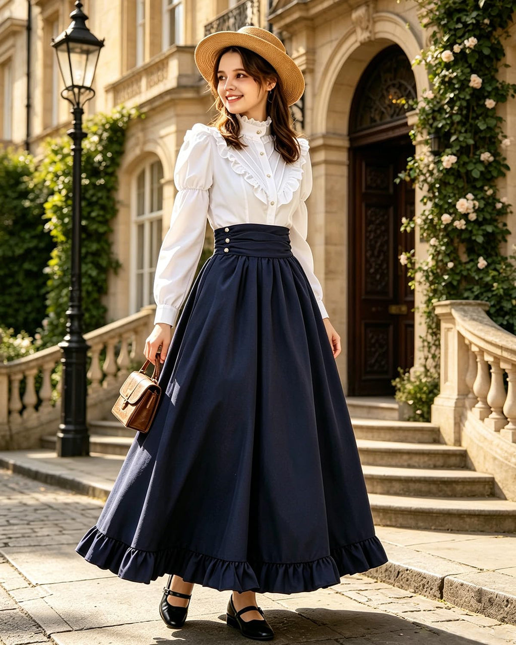 Victorian Dress for Women 2-Pieces 1800s Edwardian Dress Ball Gown Renaissance Costume