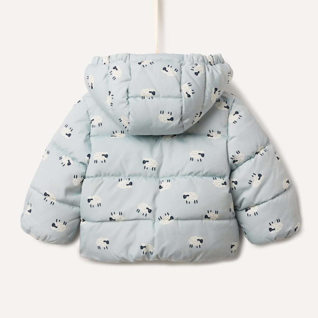 Amazon Essentials x Sofia Grainge Babies, Toddlers, and Boys' Water-Resistant Hooded Puffer Jacket