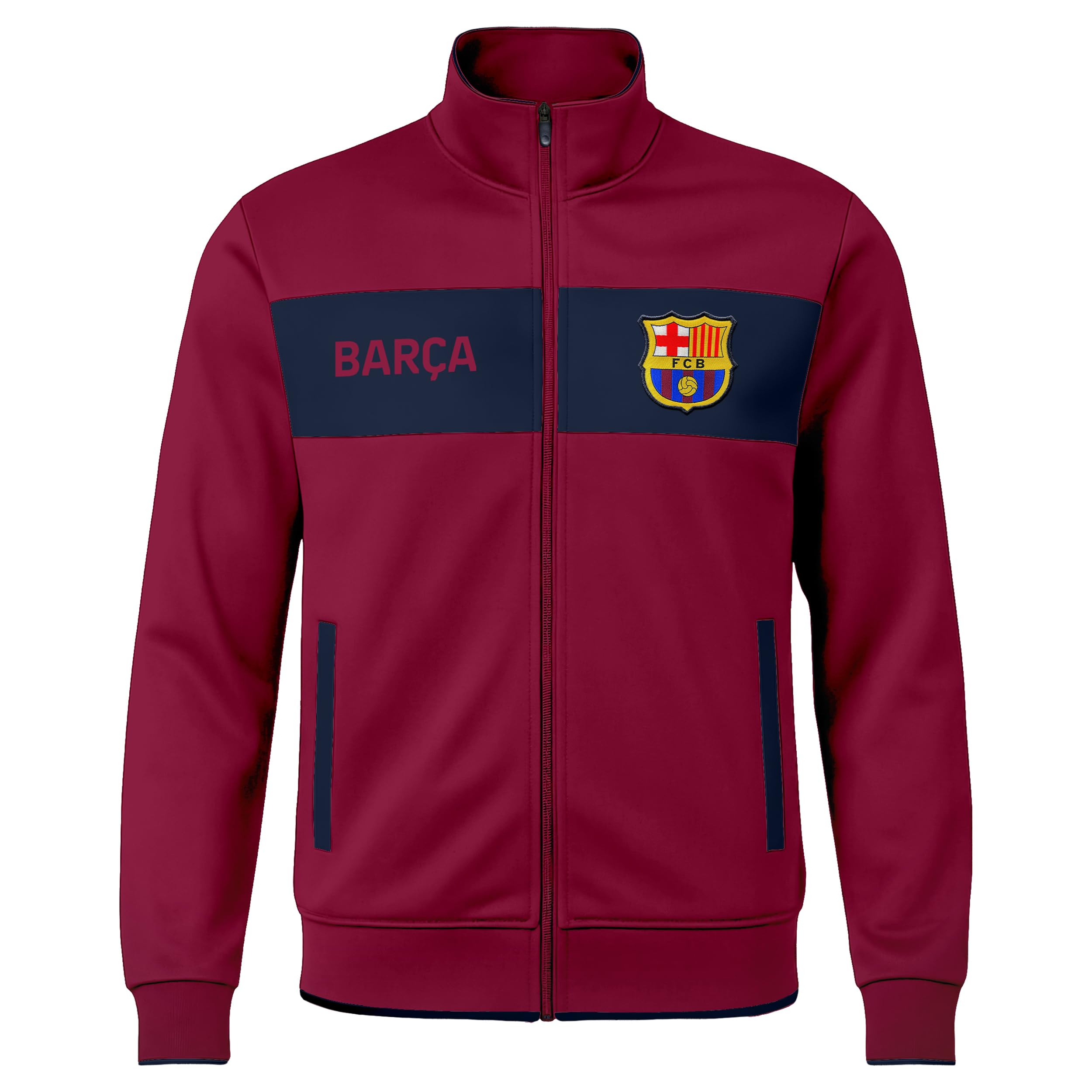 Icon Sports Officially Licensed FC Barcelona Soccer Track Jacket - Unisex Adult