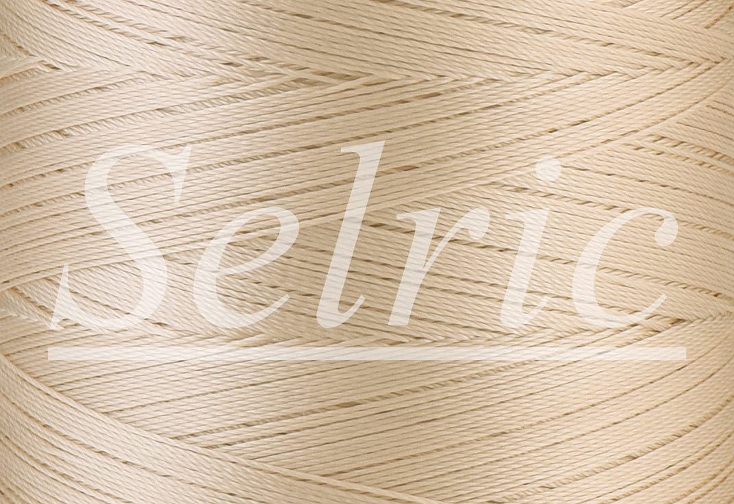 Selric UV Resistant High Strength Polyester Thread #69 T70 Size 210D/3 for Upholstery, Outdoor Market, Drapery, Beading, Purses, Leather （(Light) Yellow）