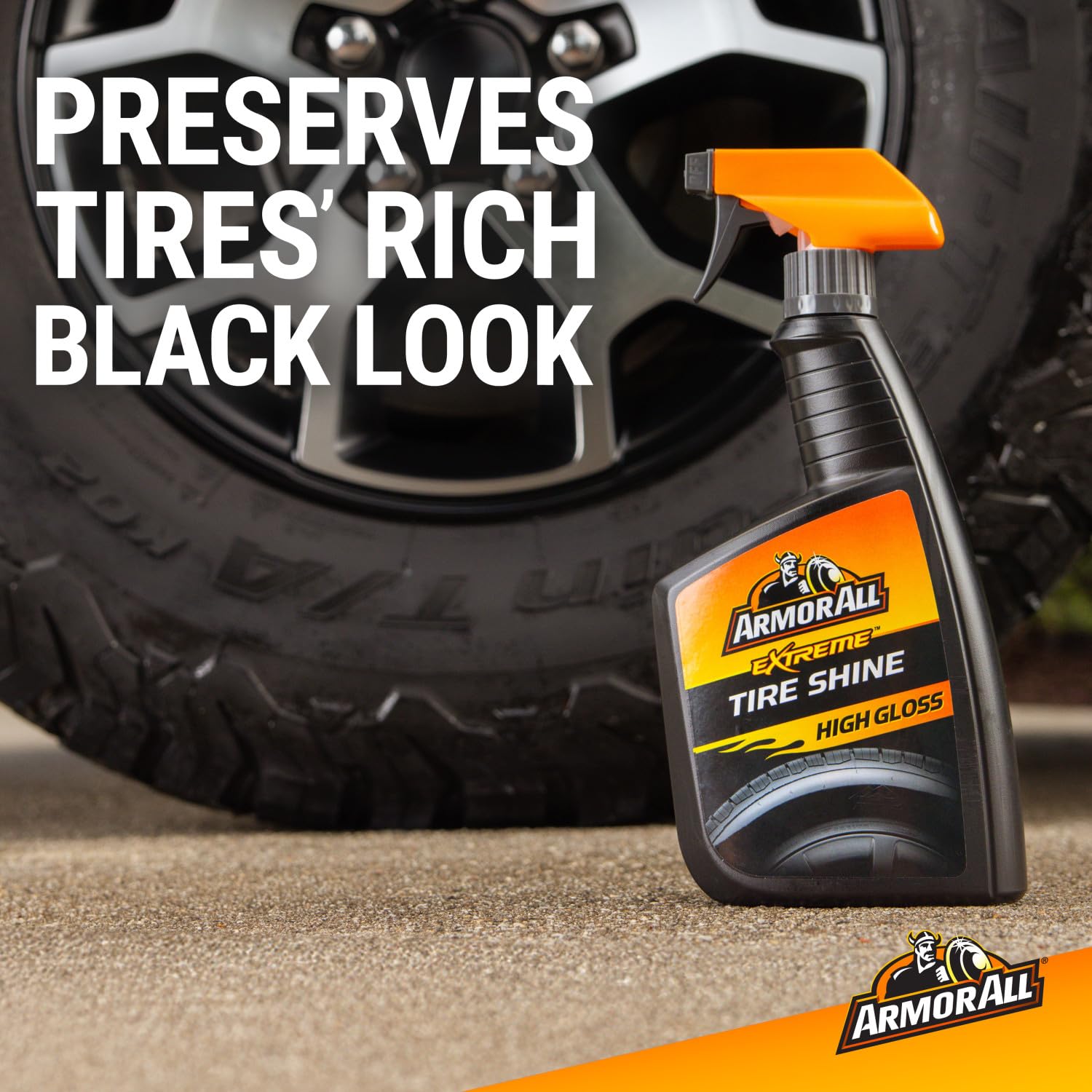 Armor All Extreme Tire Shine Spray , Tire Cleaner and Shine, 22 Fl Oz Each, 6 Pack