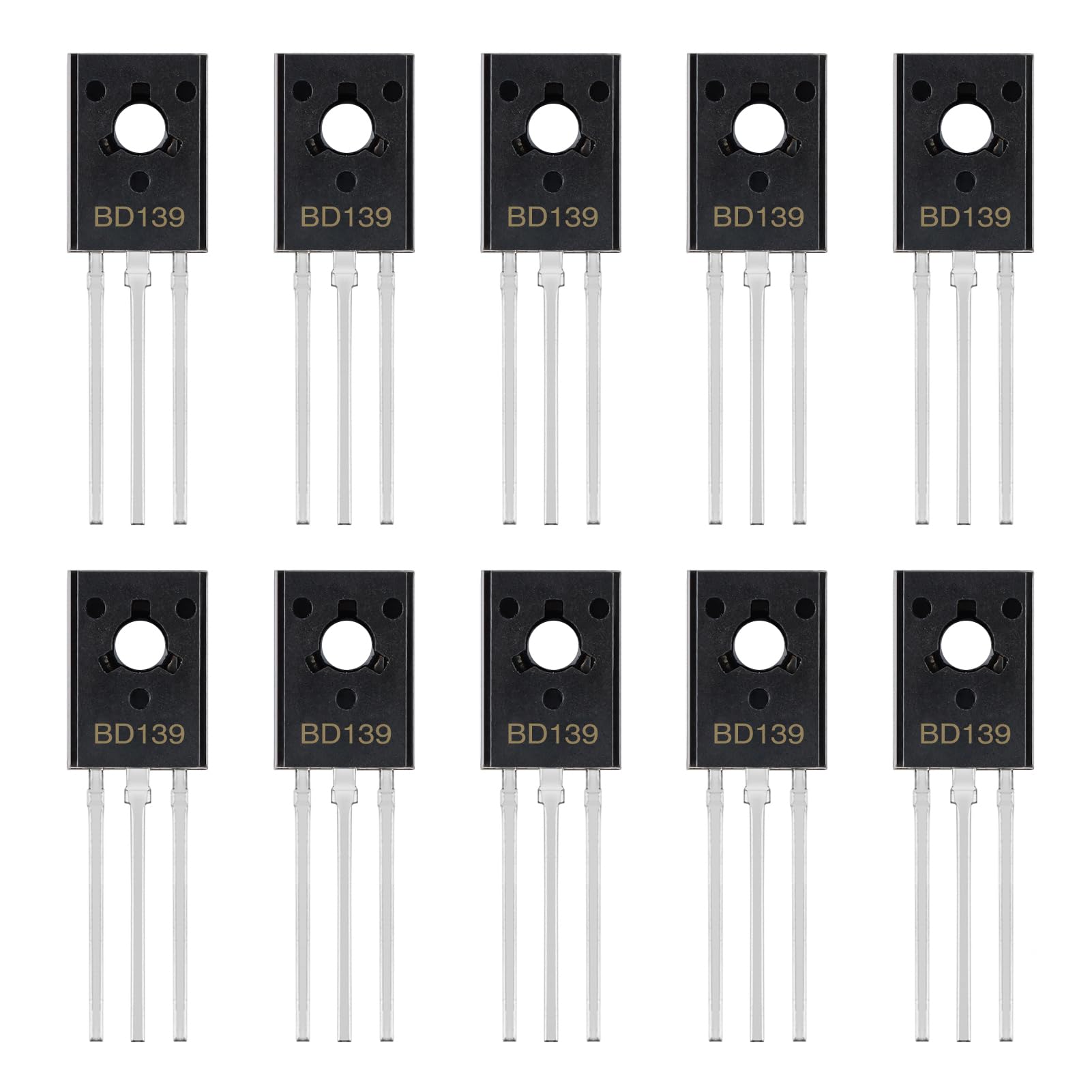 2N2222 2N2222A Amplifier Transistors NPN Silicon Transistor TO-92 60V 800mA (Pack of 200pcs)