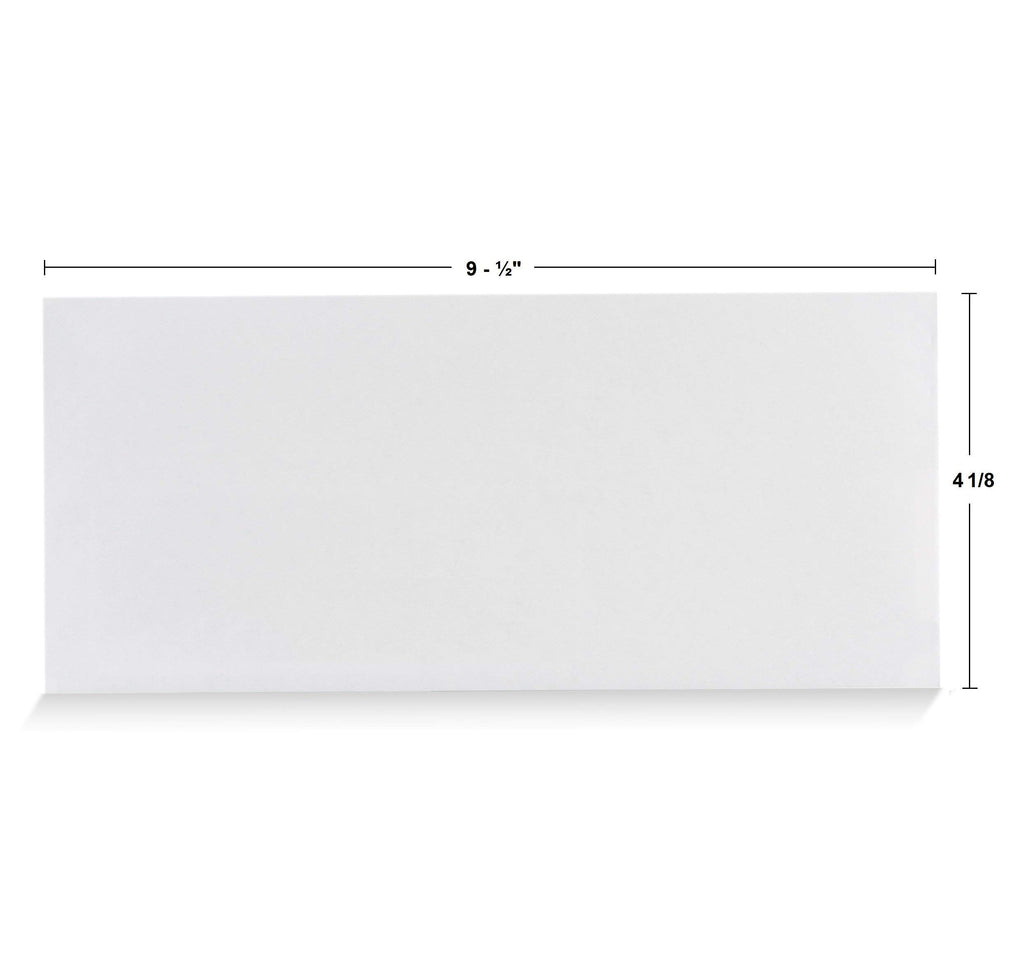 Aimoh 100#10 Custom Printed Security Tinted Self-Seal Envelopes – Personalized with Logo and Address/Return Address Imprinted - Size 4-1/8 X 9-1/2" - White - 24 LB - 100 Count (74100)