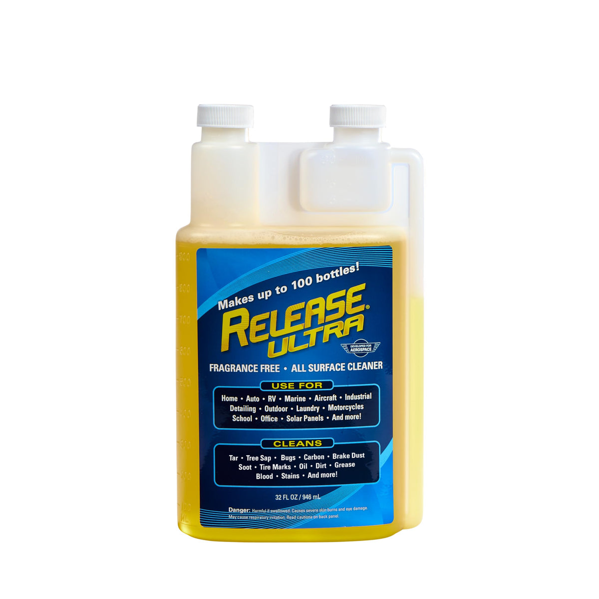 Release Ultra Concentrate All Surface Cleaner & Degreaser, Fragrance Free, No Rinse, Ultra Concentrated, 32 Fl Oz, makes 20 32 oz bottles | Fragrance Free, No Rinse, Ultra Concentrated, Makes 20 32 oz Bottles
