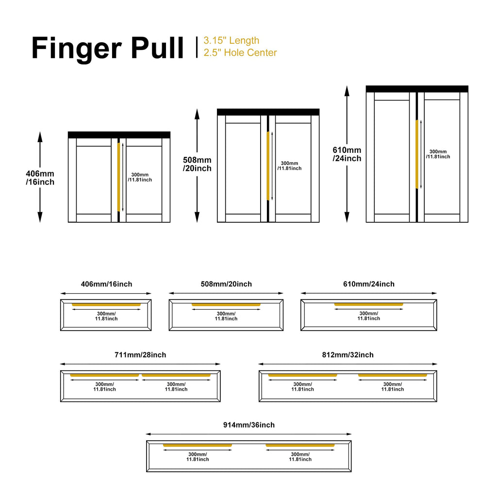 Satanga Edge Finger Pulls for cabinets Kitchen Concealed Drawer Pull Aluminum Hidden Back Mount Door Handle for Home Pack of 5 Modern White 3 Inch Overall Length Easy Installation