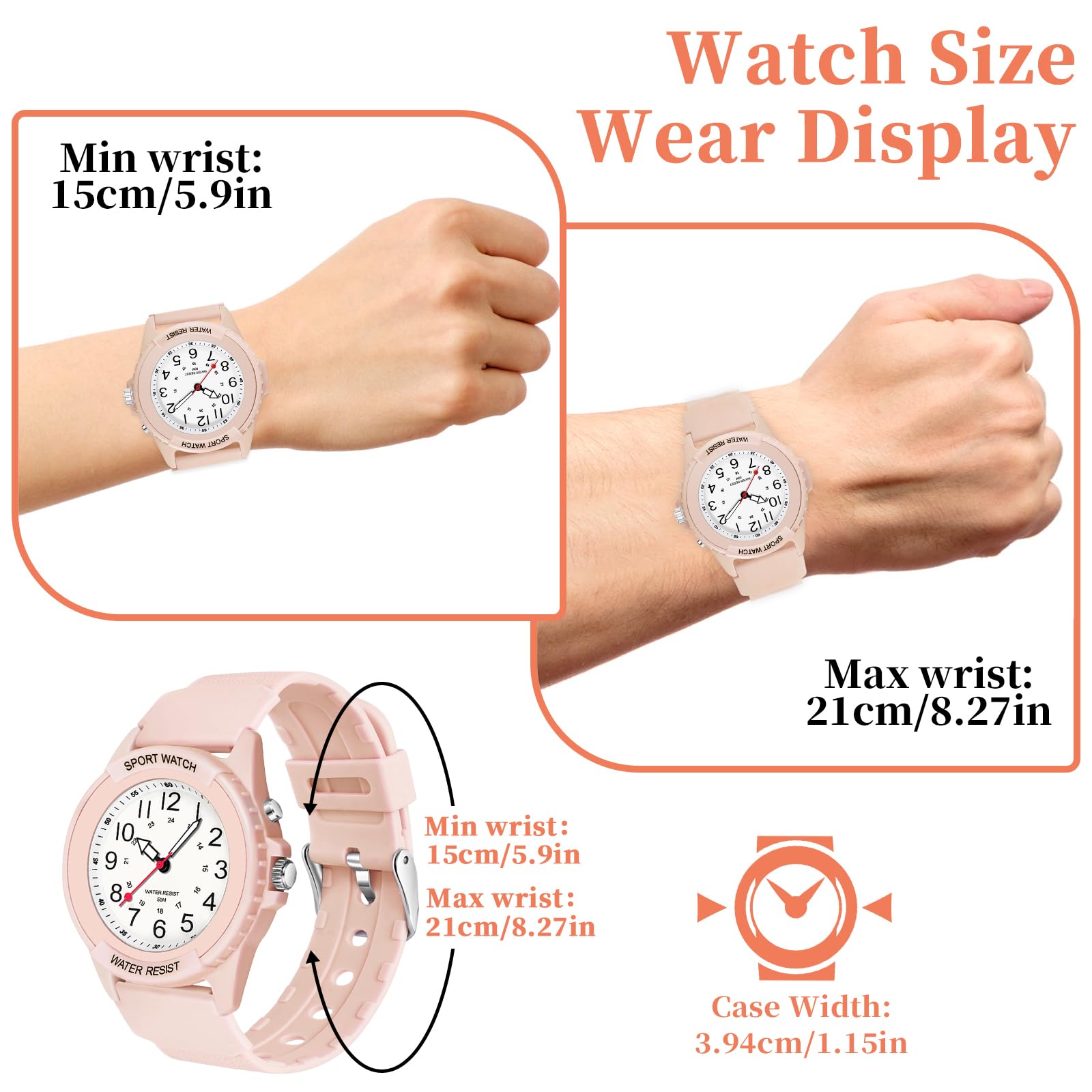 PROKING Waterproof Nurse Watch for Medical Professionals Students Women Men, Night Light, 12/24 Hour Military Time Easy to Read Dial, Second Hand Watch for Nursing Day Gifts