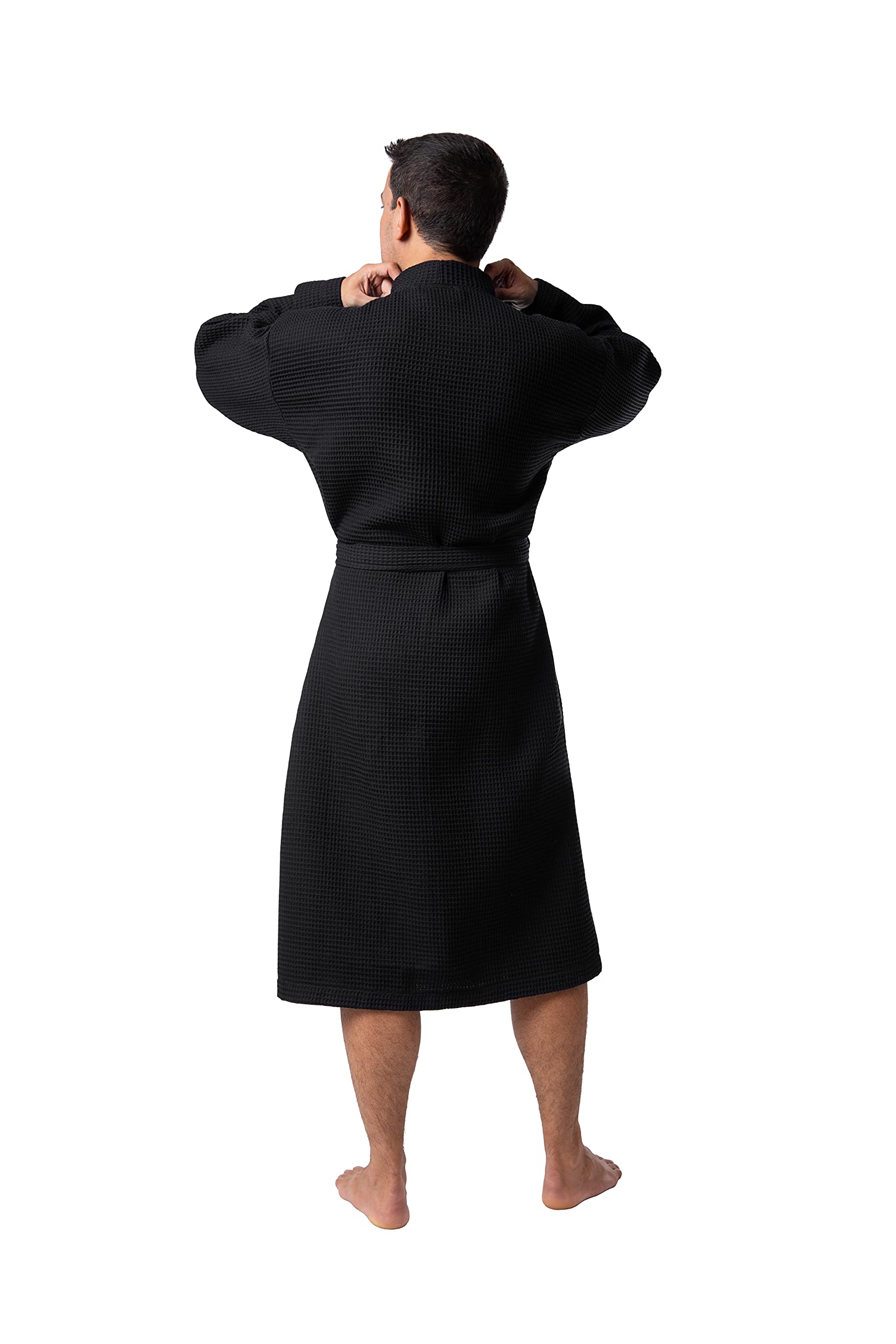 BAGNO MILANO Mens Robes, Waffle Robes For Men, Turkish Cotton Mens Bathrobes