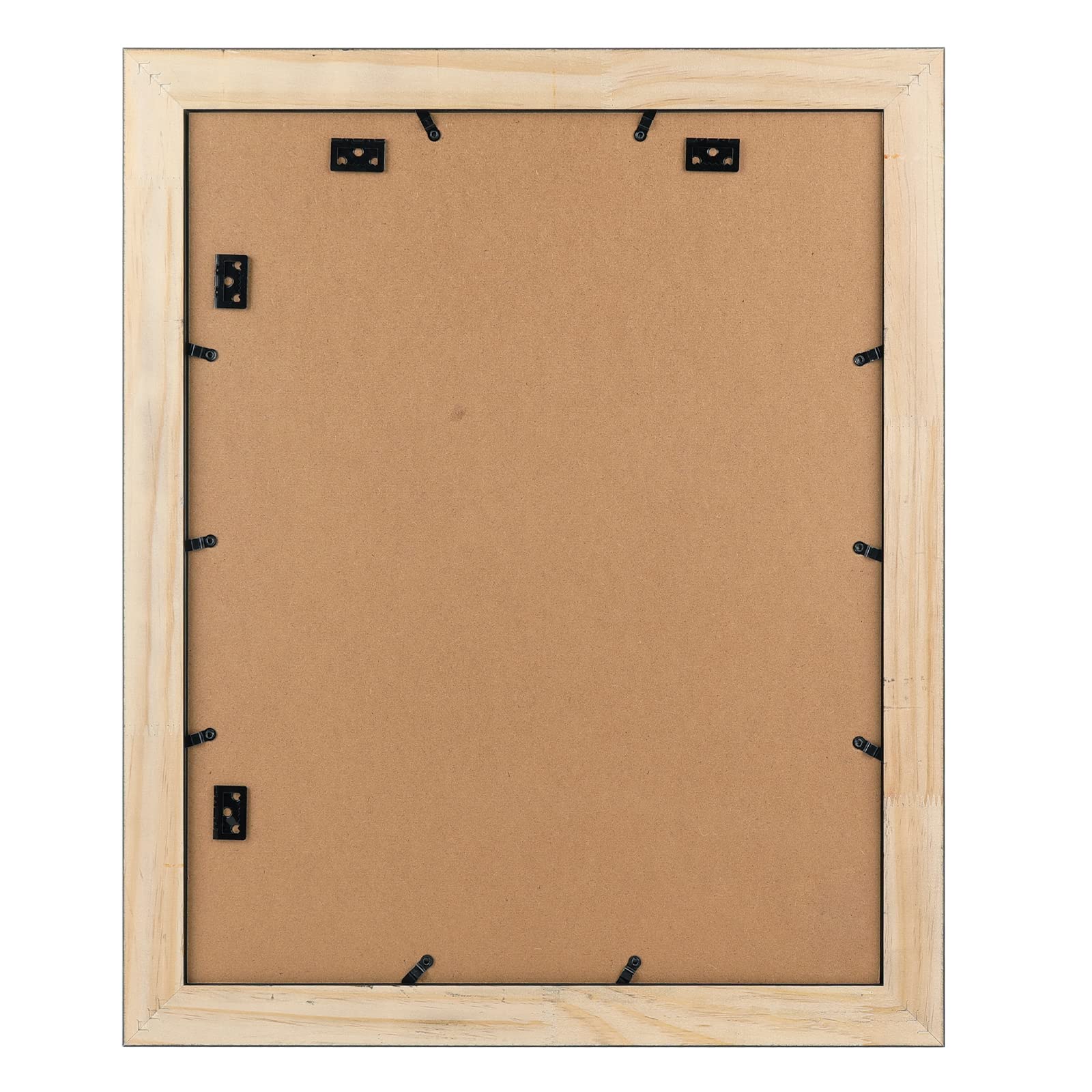Golden State Art, 13x19 Picture Frame - Displays 11x17 Photo with Mat or 13x19 Without Mat, Wide Moulding Solid Wood Frame for Wall Display, Black