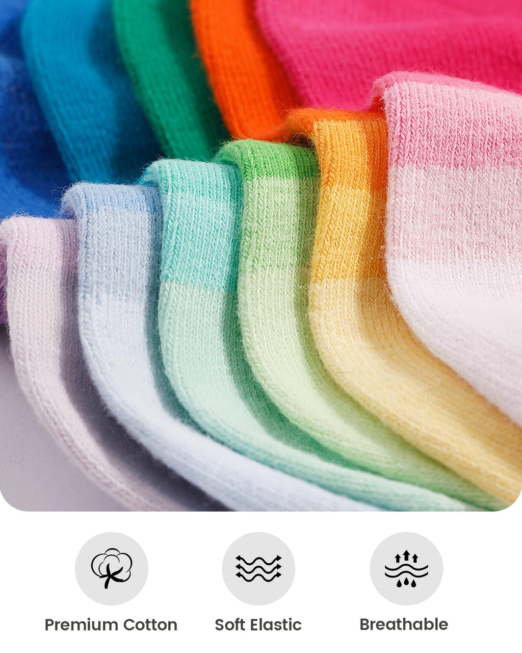 IDEGG No Show Socks Women 10 Pairs Low Cut Anti-Slid Novelty Athletic Casual Invisible Liner Socks