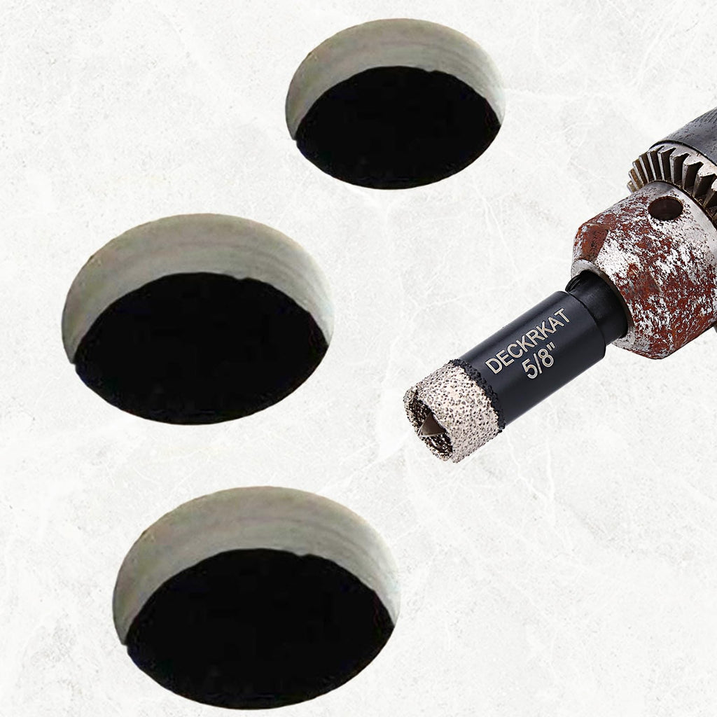 1 Inch Diamond Hole-Saw Bits with Pilot Drill Bit - 2pc 1" Diamond Tipped Tile Hole Saws with Guiding Bit Accurate Drilling for Porcelain Tile Ceramic Pottery Granite Stone Glass Bottles 25mm