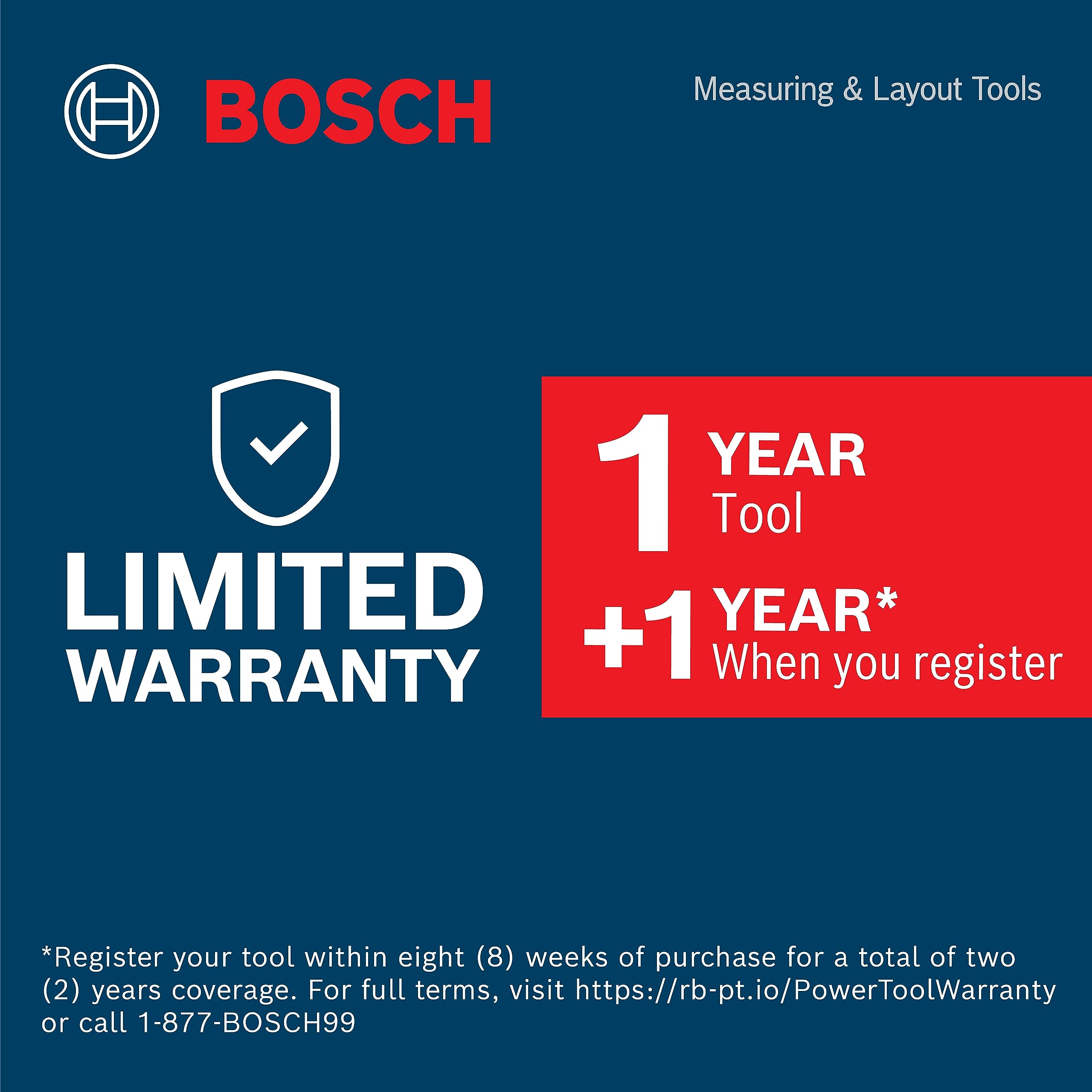 BOSCH LR1 500 Ft Green-Beam Rotary Laser Receiver, Includes Mounting Bracket & 9V Battery