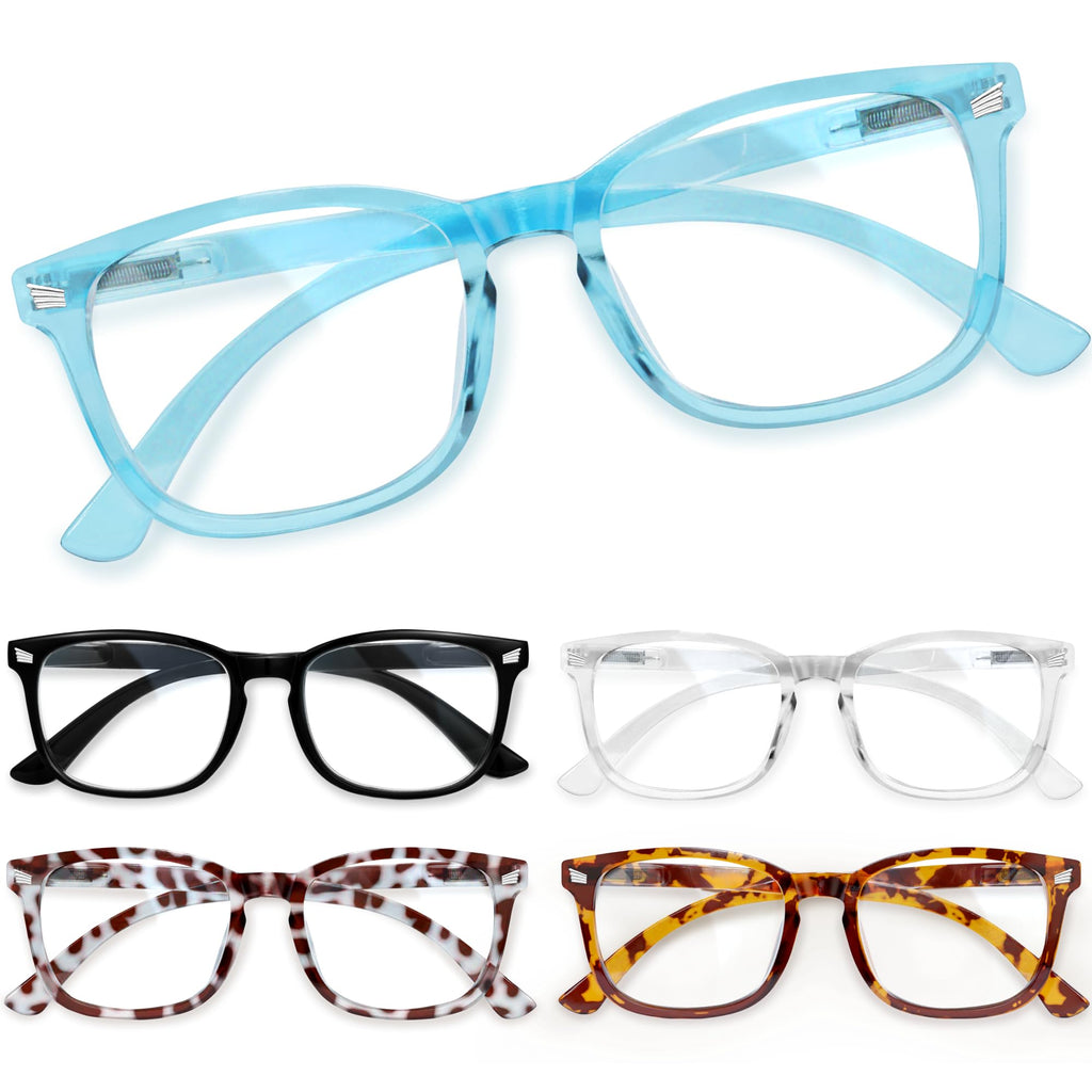 CCVOO Mix & Match Reading Glasses for Women - Lightweight, Comfortable Fit, Clear Vision - Blue Light Blocking