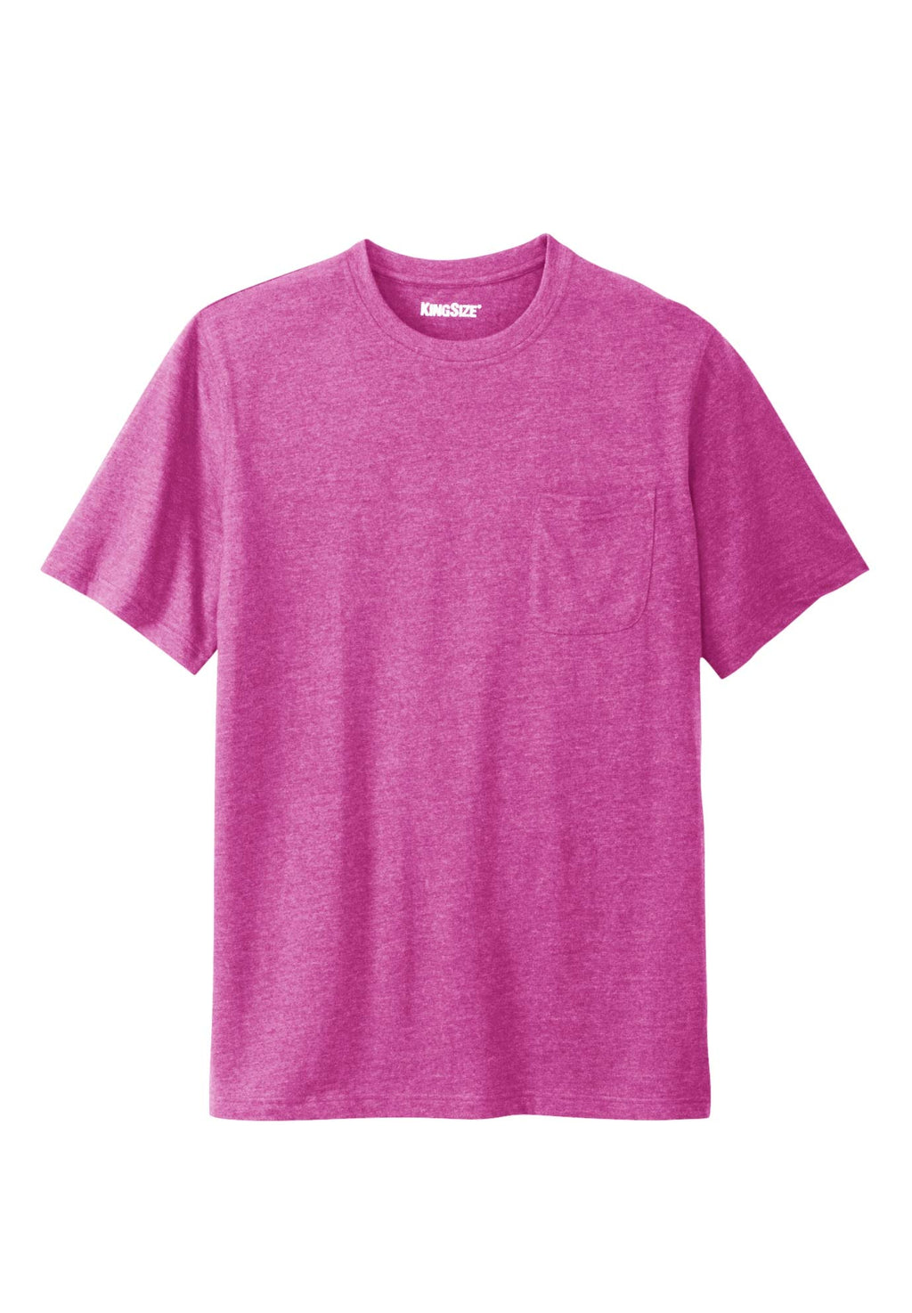 KingSize Men's Big & Tall Shrink-Less Lightweight Pocket Crewneck T-Shirt
