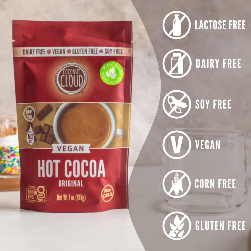 Coconut Cloud: Vegan, Natural, Delicious, Creamy Chocolate | Made in Colorado from Premium Milk Powder (Non-GMO, Gluten Free), Winter Cocoa Bundle, 7oz Each (Original, Toasted Marshmallow & Peppermint)…