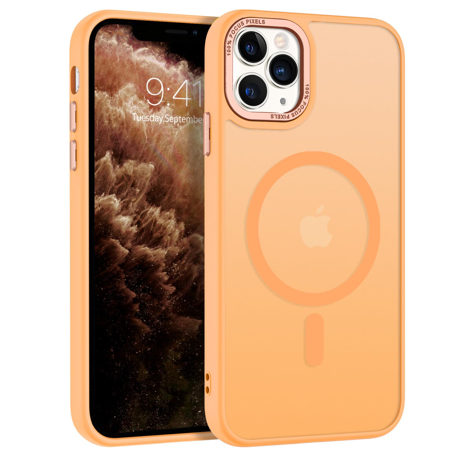 BENTOBEN for iPhone 11 Pro Case 2019 [Compatible with Magsafe] Translucent Matte Magnetic Phone Case iPhone 11 Pro 5.8" Slim Thin Shockproof Bumper Women Men Protective Cases Cover, Black