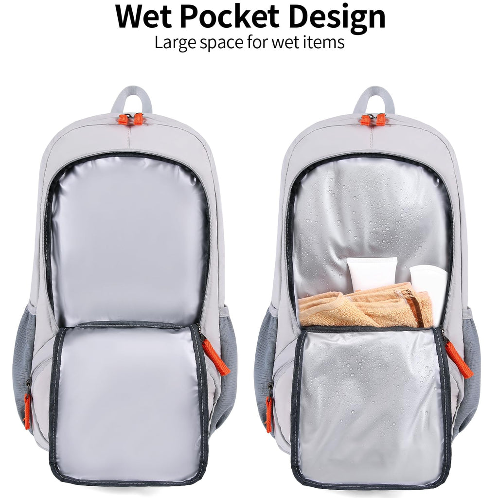 FENGDONG 35L Lightweight Foldable Waterproof Packable Travel Small Hiking Backpack Daypack for men women