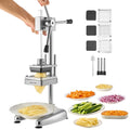VEVOR Commercial French Fry Cutter, Stainless Steel Vegetable Fruit Chopper with 3 Replacement Blades 1/2-Inch 3/8-Inch 1/4-Inch, Manual Potato Slicer Dicer for Restaurants & Home Kitchen
