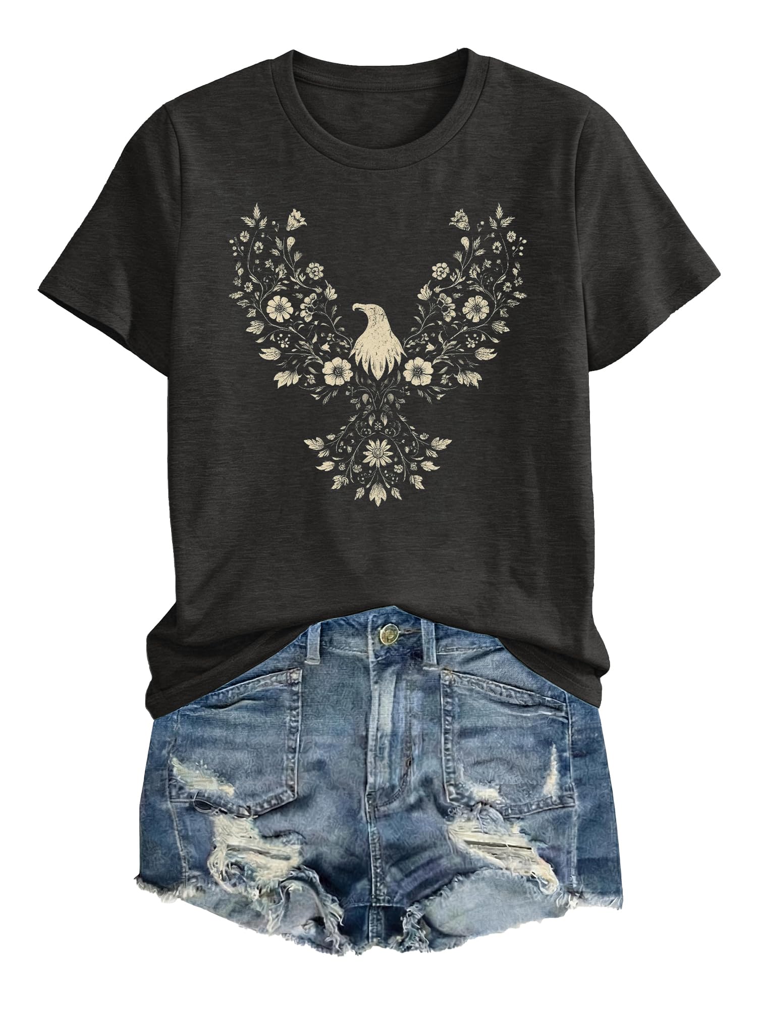 Anbech Womens Dandelion Graphic T-Shirts Teen Girls Cute Sunflower Print Casual Tee Tops