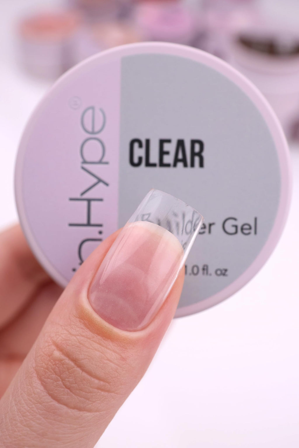 IN.HYPE UV/LED Professional Hard/Builder Gel for Nail Extension/Strengthening/Overlays File Off (Baby Pink #3)