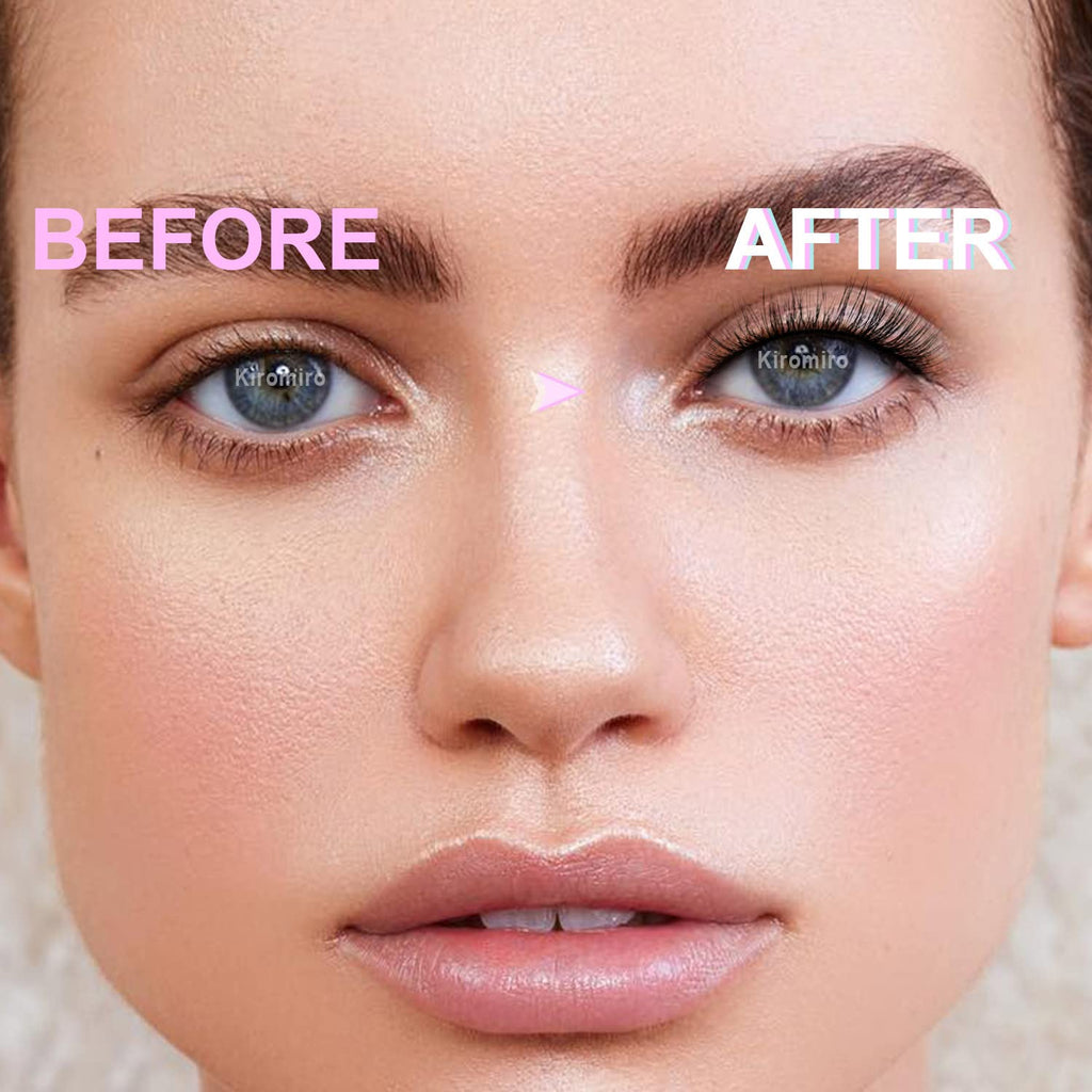 False Lashes Natural Look Wispy Eyelashes Manga Korean Spiky 16mm Short Faux Mink Eyelashes Cat Eye Natural Fake Eyelashes Strip Lashes Pack 14 Pairs
