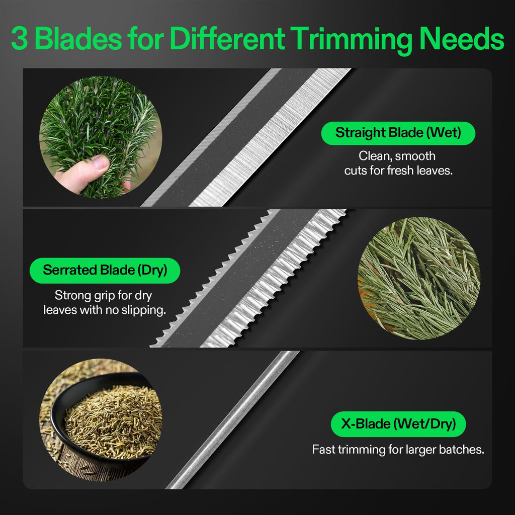 VIVOSUN 13 inch Bud Leaf Bowl Trimmer- Clear Visibility Dome, Sharp Stainless Steel Blades for Spin Cut & Solid Metal Gear Box, Hand Pruner Included (Upgraded Version)