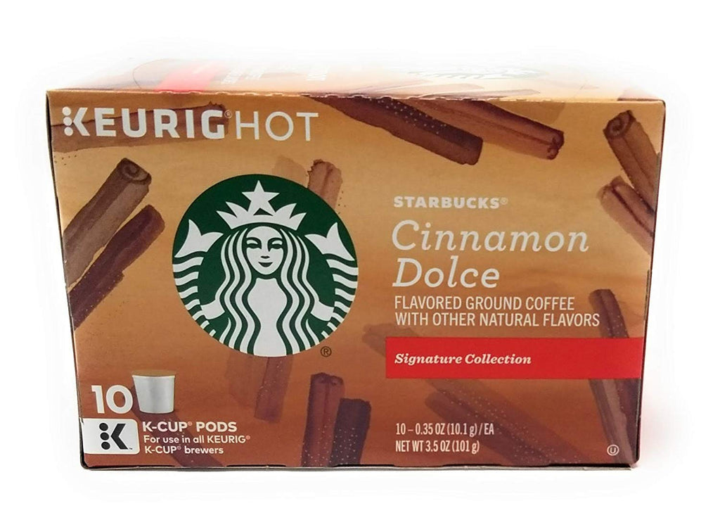 Starbucks Coffee K-Cup Variety Pack, 1 Cinnamon Dolce, 1 Hazelnut, 1 Mocha, 1 Cr�me Brulee, 1 Maple Pecan, 1 Caramel, 10 CT K-Cups, 1 CT