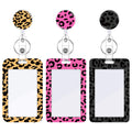 3 Set Badge Holder Retractable Reel Bloom ID Badge Holders with Clip Cute Name Badge Holders for Teacher Nurse Doctor Student Office Workers