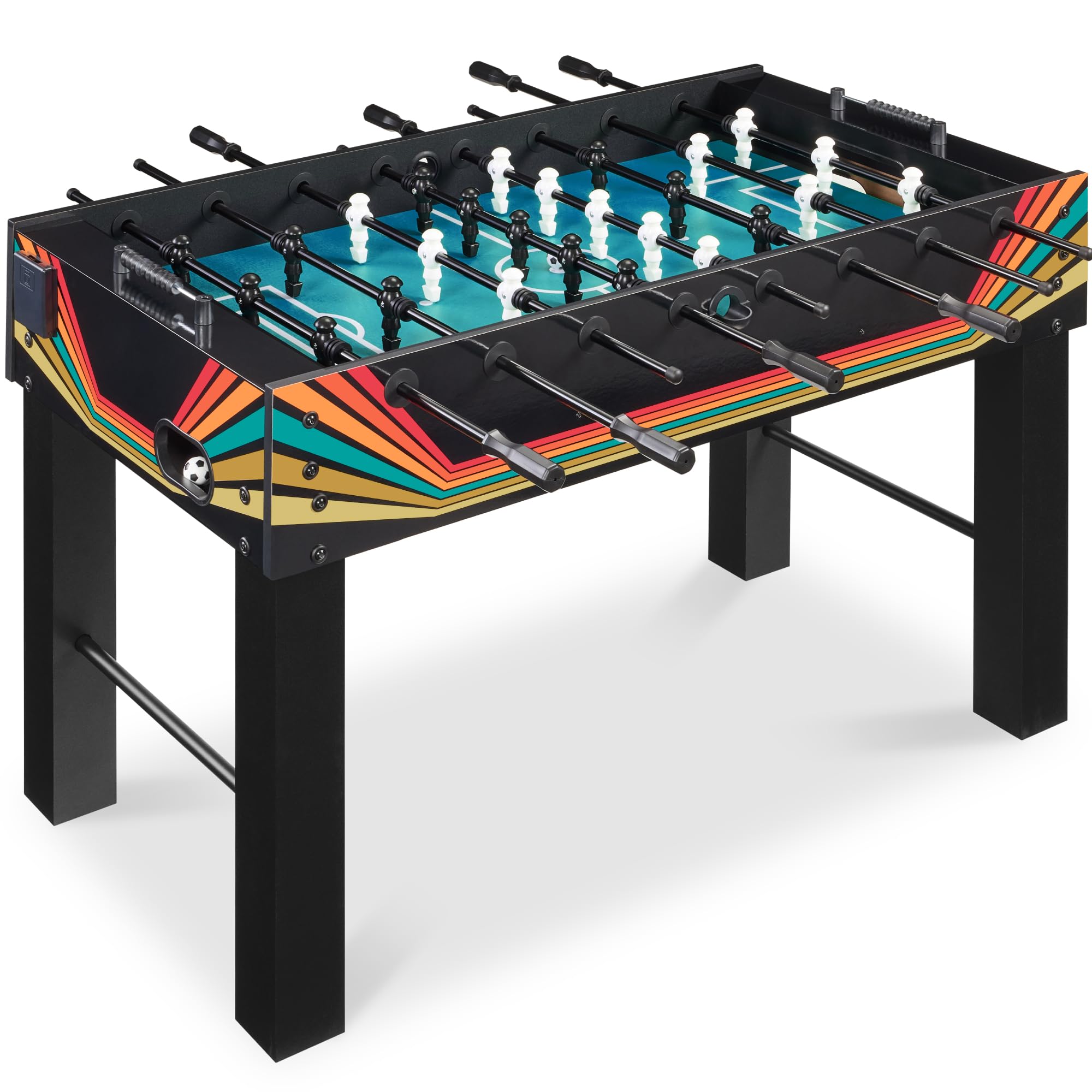 Best Choice Products Full Size 54 Inch Regulation Foosball Table for Home, Game Room - Includes 2 Balls, 2 Cup Holders