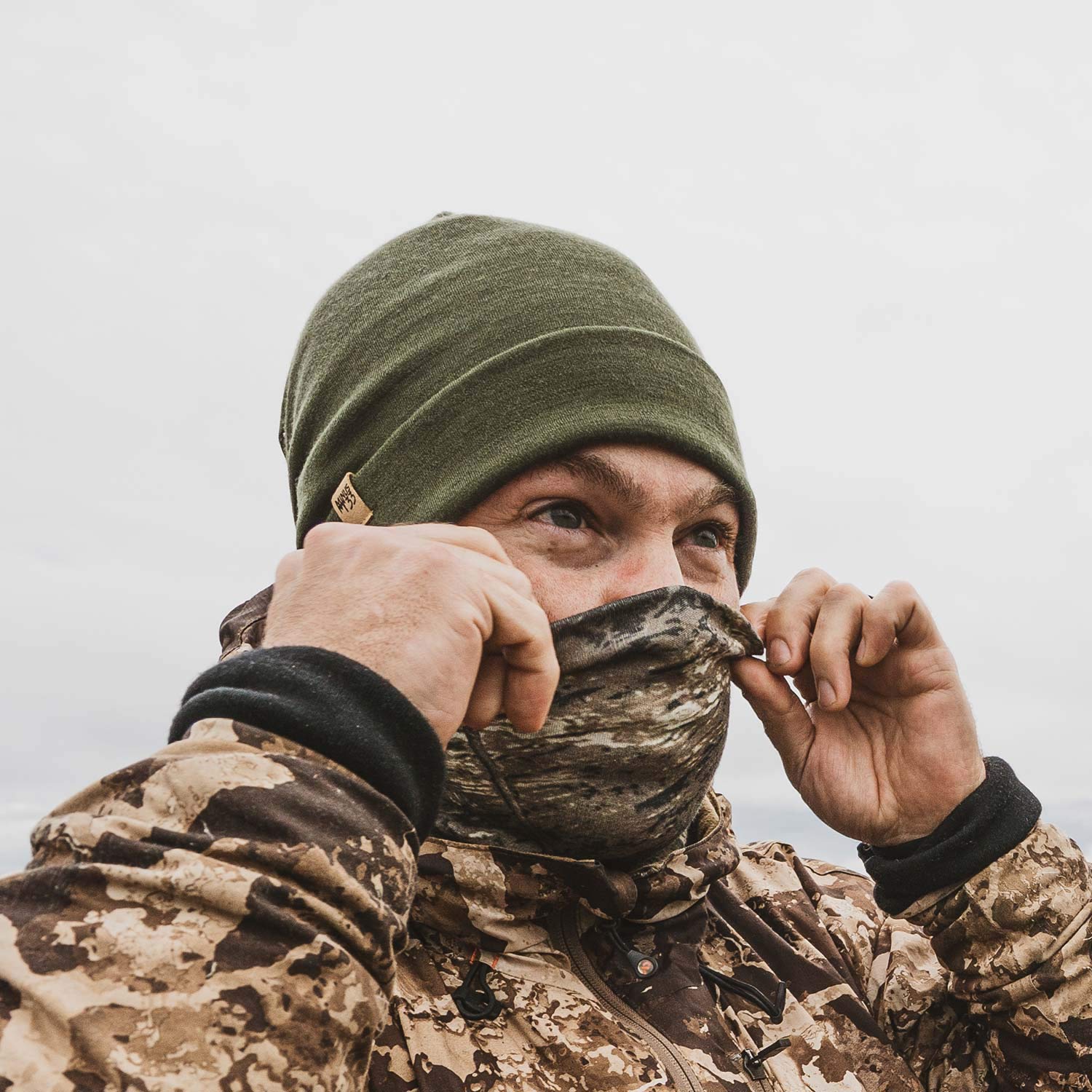 100% Merino Wool - Midweight Neck Gaiter - Skiing Neck Warmer - Winter Face Mask - Multipurpose Headwear