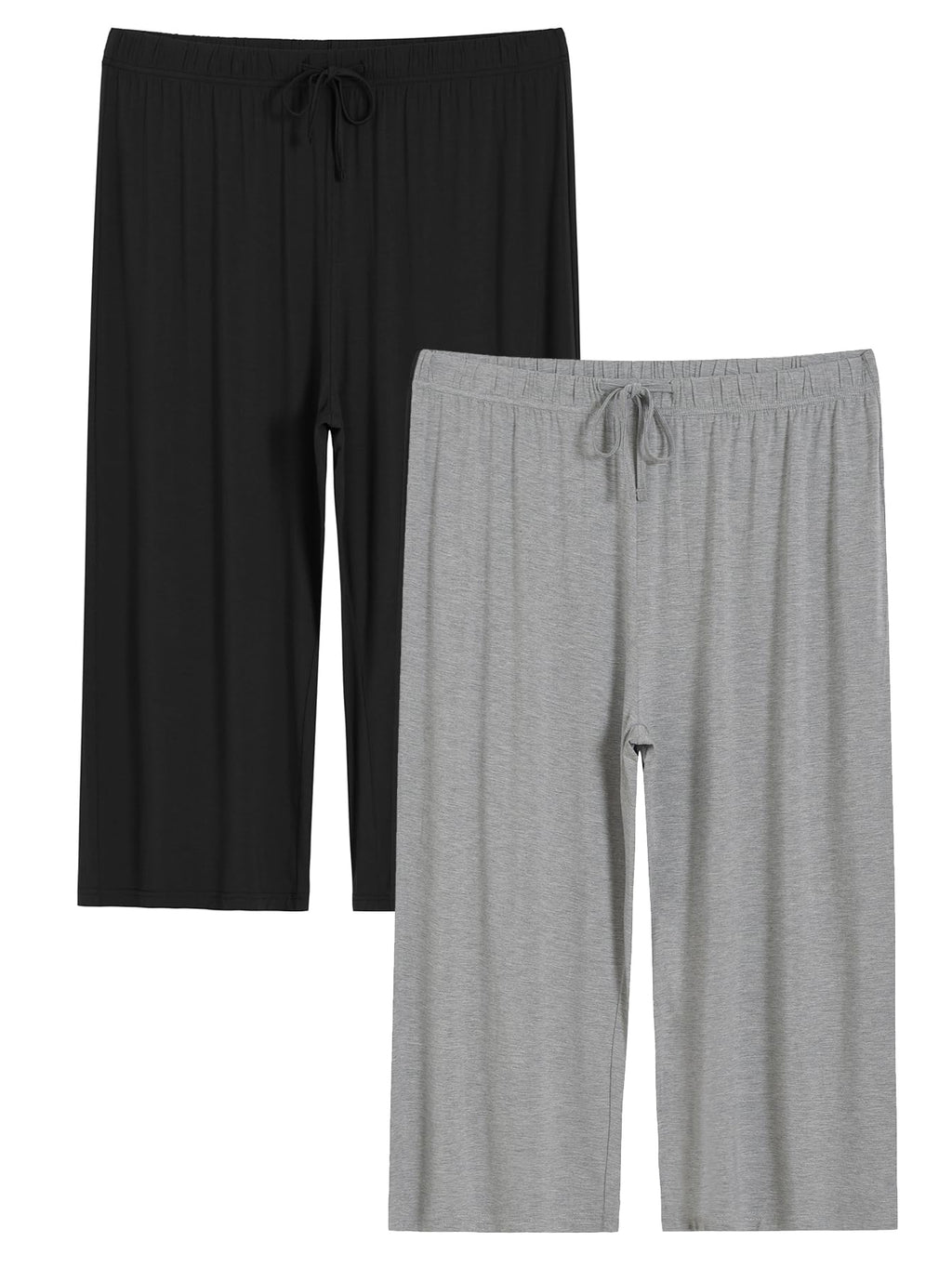 Latuza Women's Plus Size Capri Pajama Pants Wide Leg