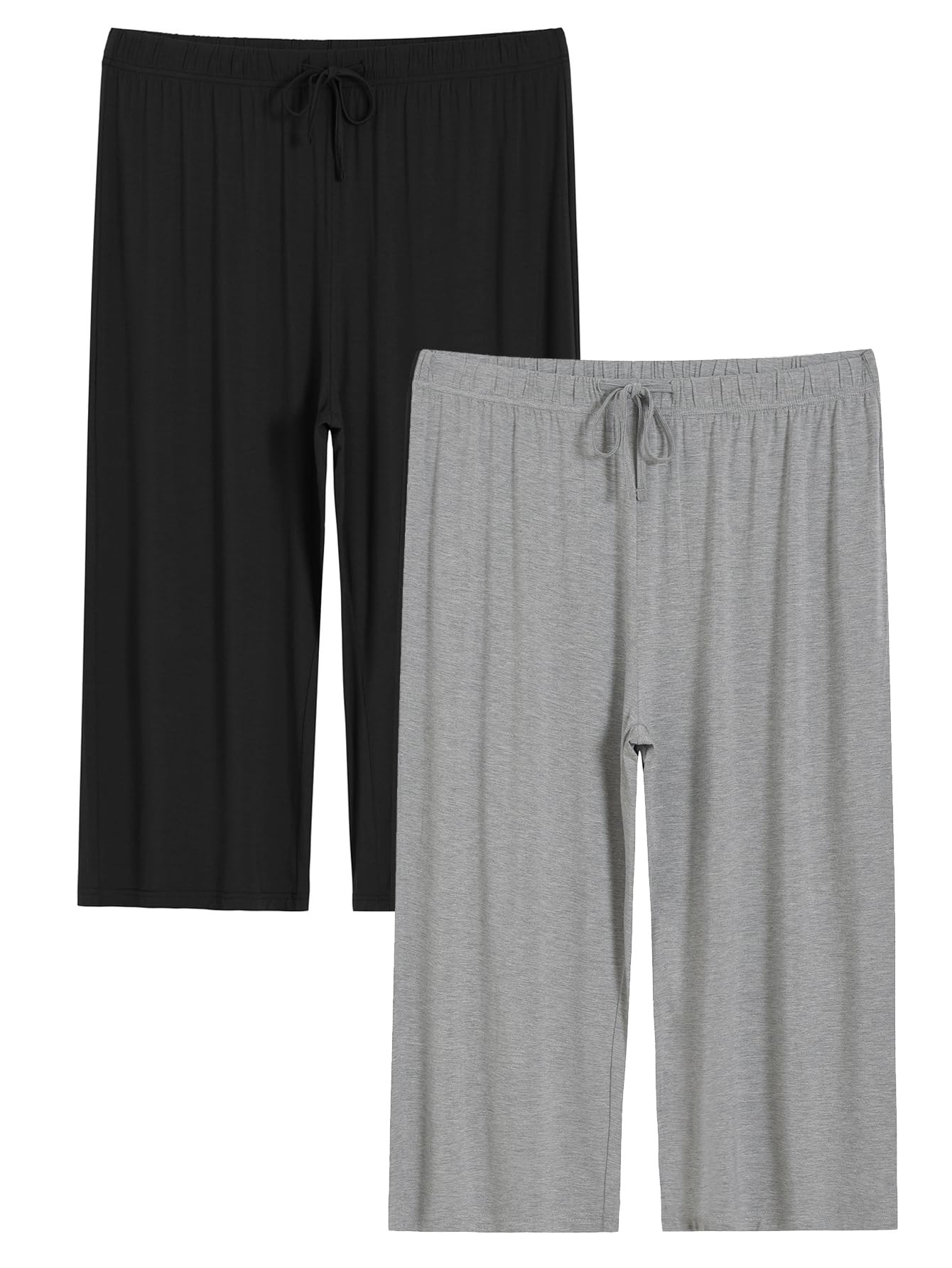 Latuza Women's Plus Size Capri Pajama Pants Wide Leg