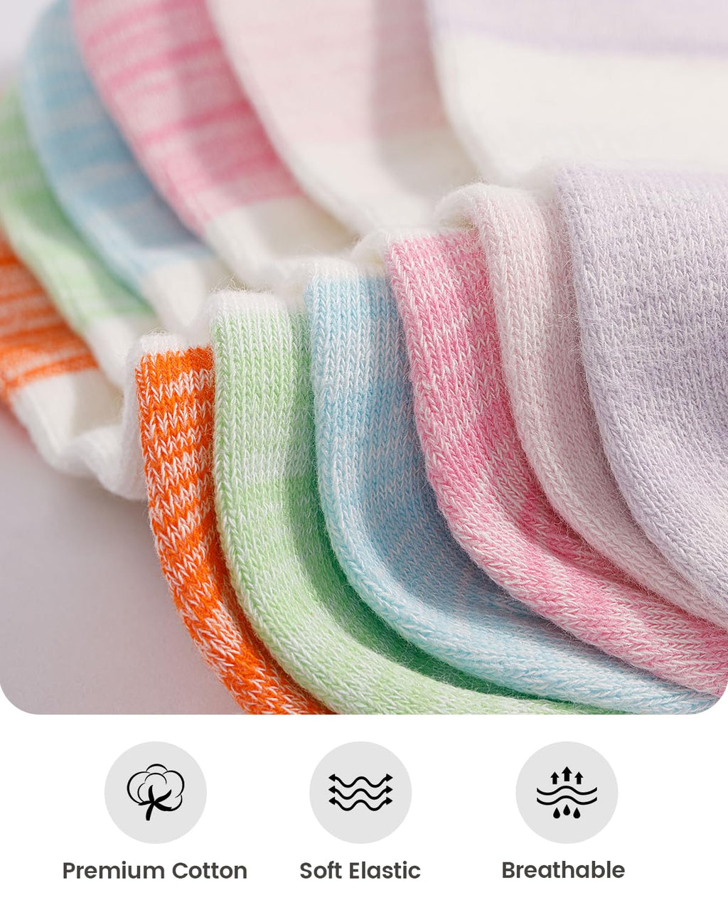 IDEGG No Show Socks Women 10 Pairs Low Cut Anti-Slid Novelty Athletic Casual Invisible Liner Socks