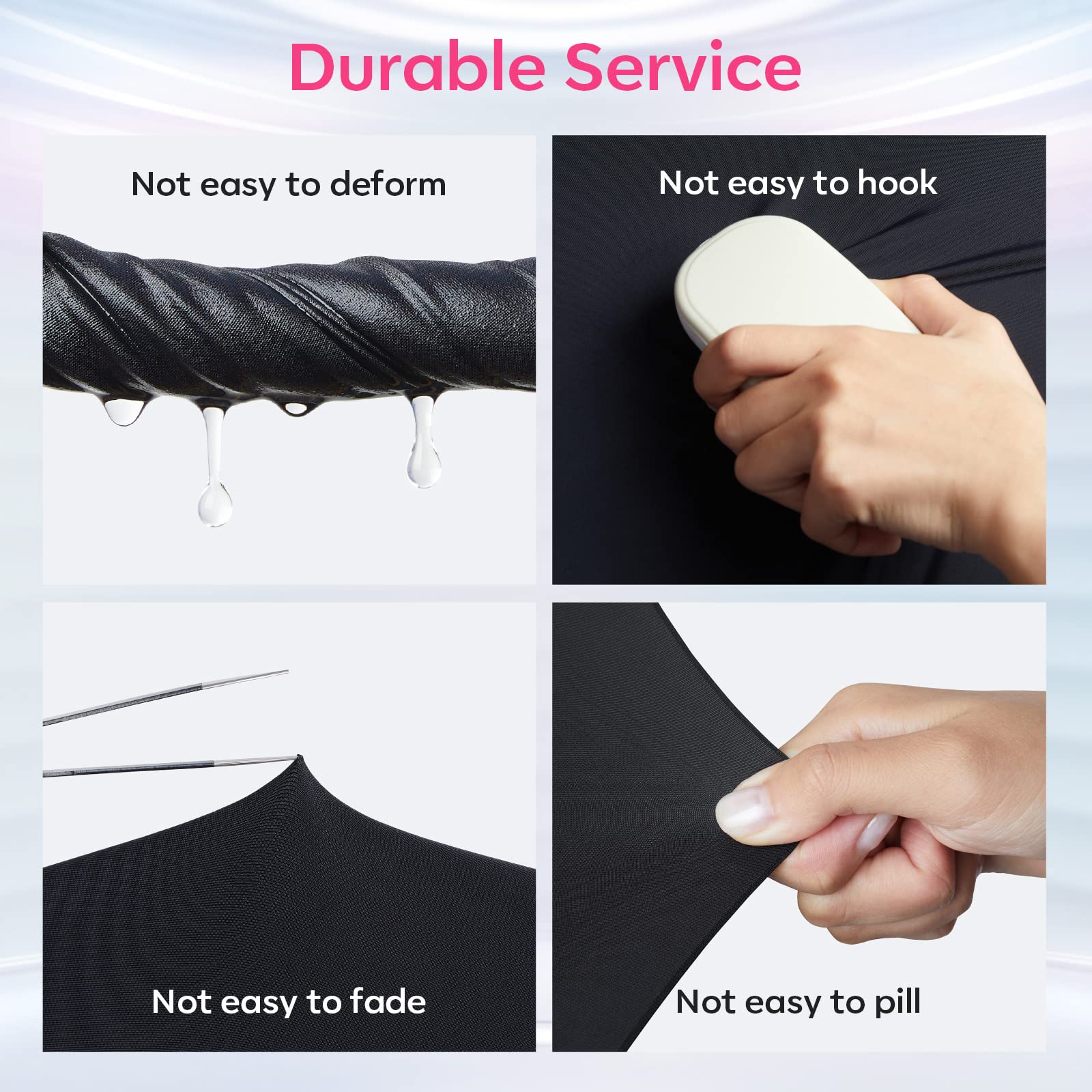 modelones UV Gloves for Gel Manicures, Professional UPF99+ Anti UV Protection Gloves for Gel Nail Lamp (Black)