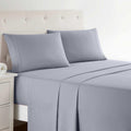 Clara Clark Bed Sheets, Premier 1800 Series 4 Piece Bed Sheet Set, Deep Pocket, Wrinkle, Fade, Stain Resistant, Luxury Soft Bedding Sheets & Pillowcases, Twin, Beach Blue