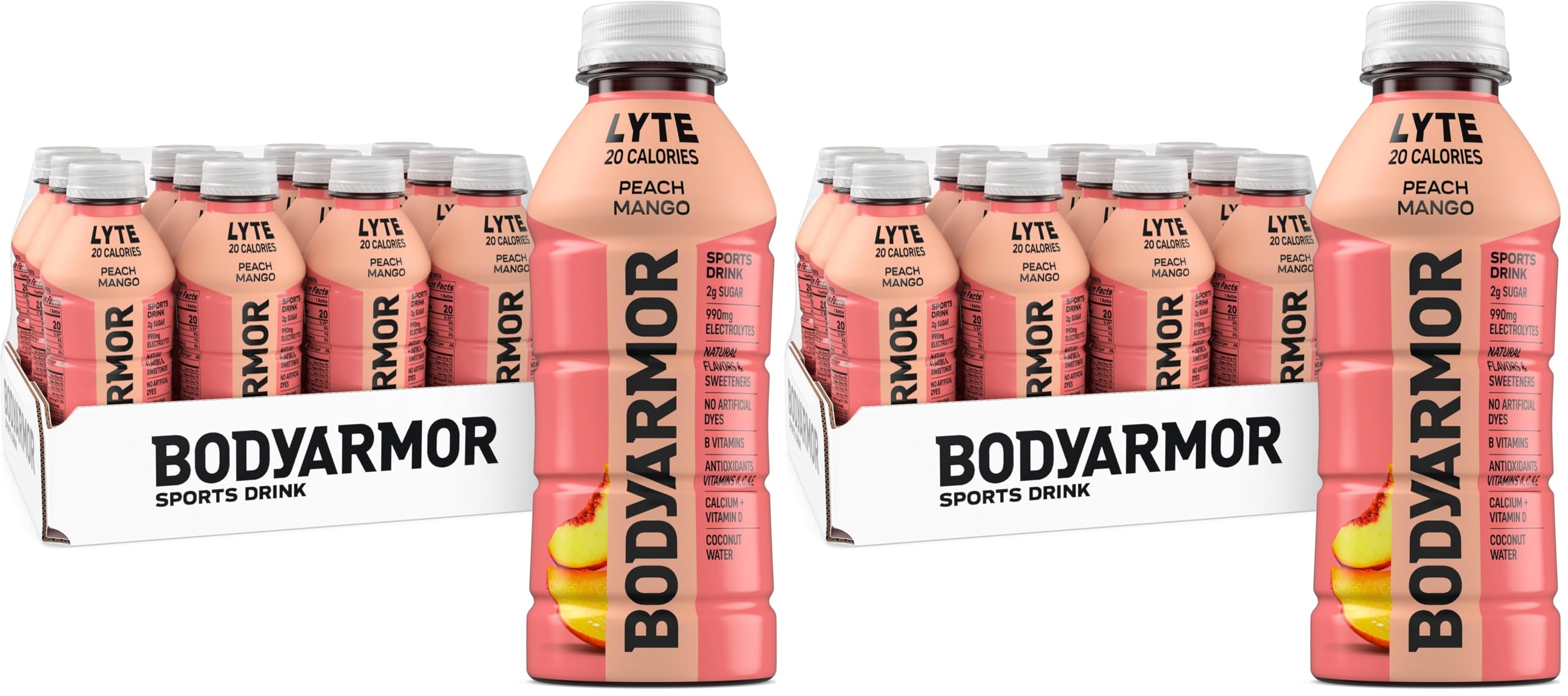 BODYARMOR Lyte Sports Drink Low-Calorie Beverage, Blueberry Pomegranate, Coconut Water Hydration, Natural Flavors with Vitamins, Potassium-Packed Electrolytes, 16 Fl Oz (Pack of 12)