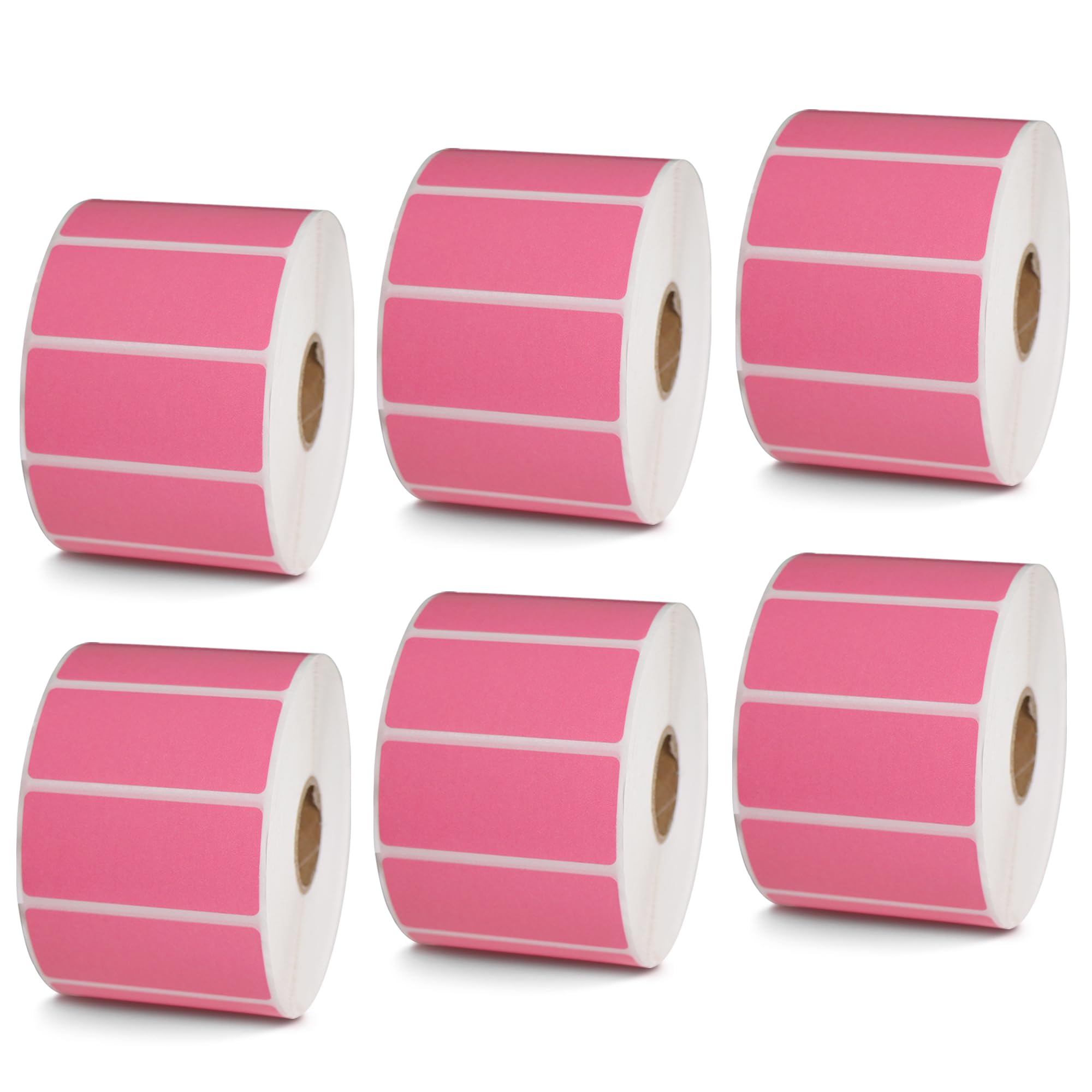 BETCKEY - 1" x 0.5" Small Labels Compatible with Zebra & Rollo Label Printer, Premium Adhesive & Perforated[Light Blue, 6 Rolls, 14580 Labels]