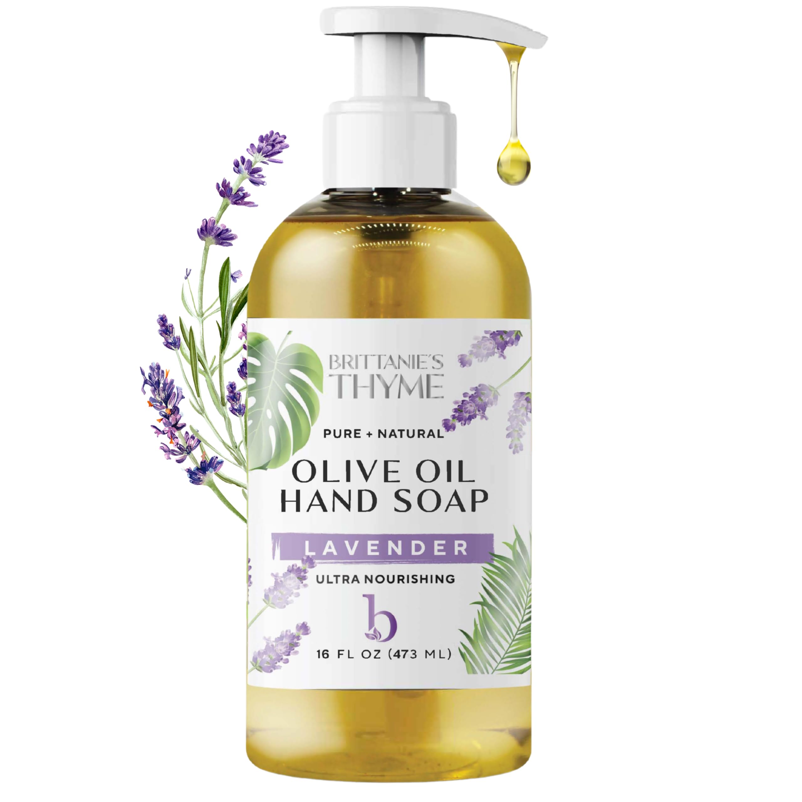 Brittanie’s Pure Castile Liquid Soap Refill, Bergamot Lime, 12 Ounce | Dish Soap, Hair & Body, Home, Gentle and Pure, Made with Natural Luxurious Oils, Vegan & Gluten Free Non-GMO