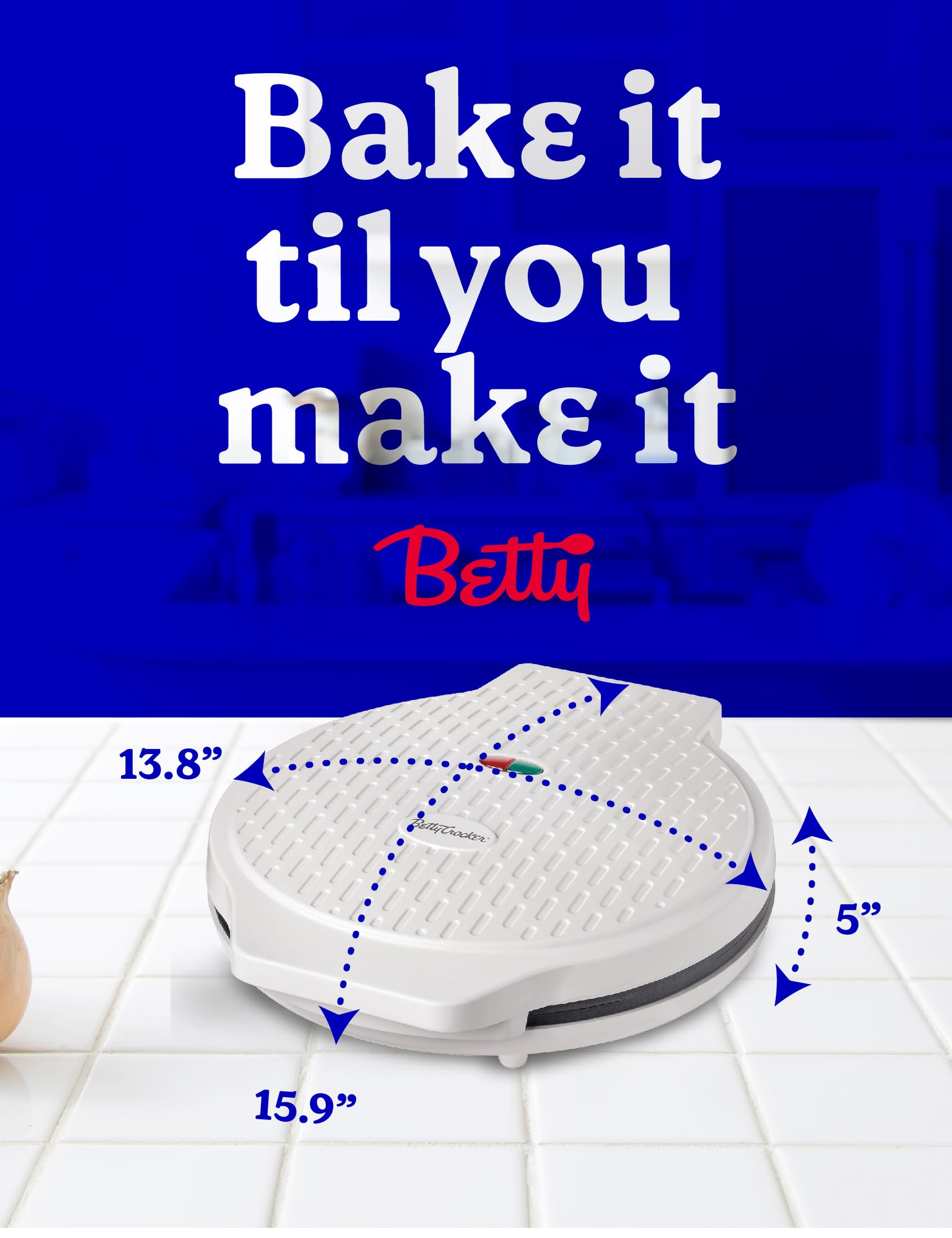 Betty Crocker Pizza Maker Plus,12" Indoor Electric Grill,Nonstick Griddle Pan for Pizzas,Quesadillas,Tortillas,Nachos and more,12" Electric Griddle for Delicious Meals and Snacks,Red,(Pack of 2)