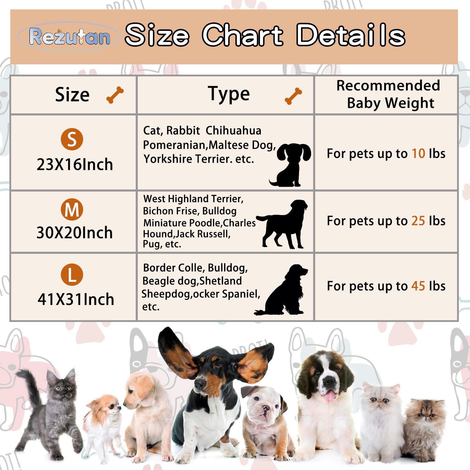 Rezutan 1 Pack 3 Dog Blanket for Large Dogs,41x31 inch for Medium Soft Fluffy Washable Pet Cat Blankets,Reversible Elephant & Paw Print for Dog Kennels & Beds, Sofas, Blue