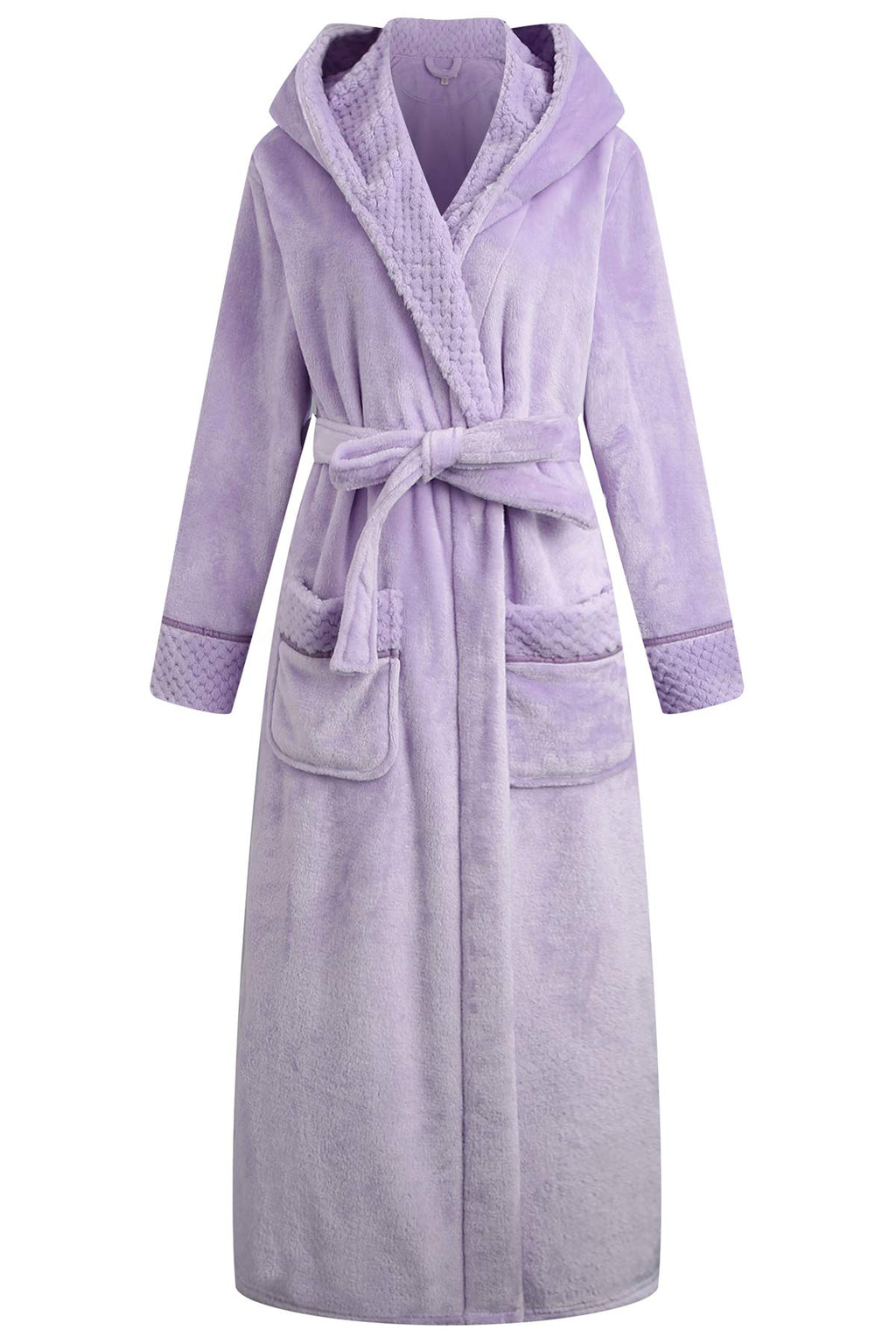 Richie House Women's Plush Soft Warm Fleece Bathrobe Robe RH1591