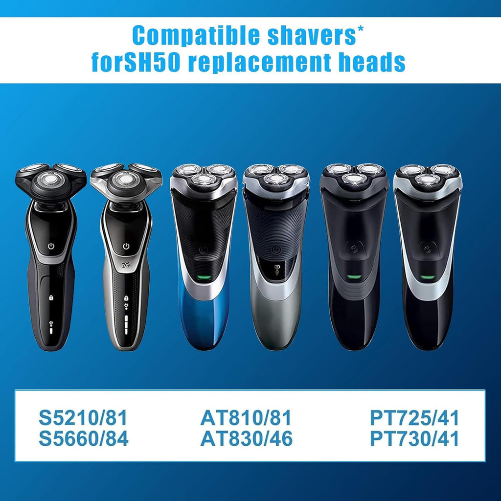 6 Pack SH30 Replacement Head Compatible with Philips Norelco Series 3000/2000/1000,New Upgraded SH30 Replacement Double Blades for norelco 1000 Replacement Heads