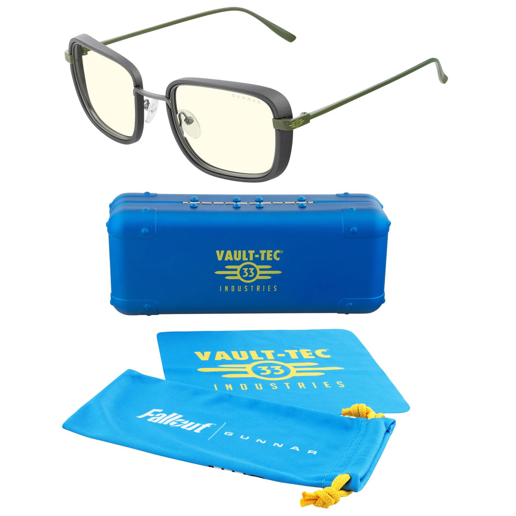 Fallout GUNNAR Gaming, Computer, Blue Light Blocking Glasses – Exclusive Vault 33 Glasses – Patented Lens Technology