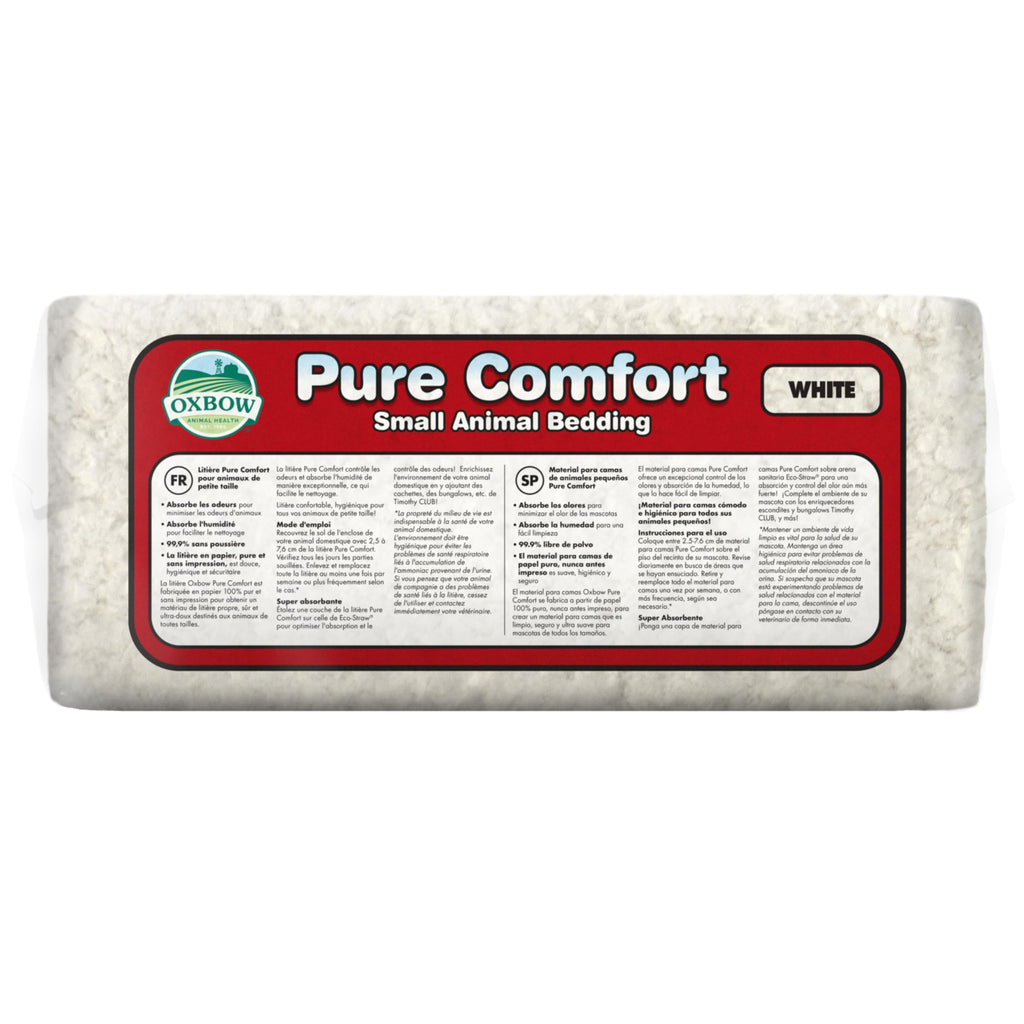 Oxbow Pure Comfort Bedding, Rabbit, Hamster, & Guinea Pig Bedding, Bunny Supplies for Litter Box, Pet Safe, Bunny Litter Box, Guinea Pig Cage, 99.9% Non-Dust, Blended, 36 Liter Bag