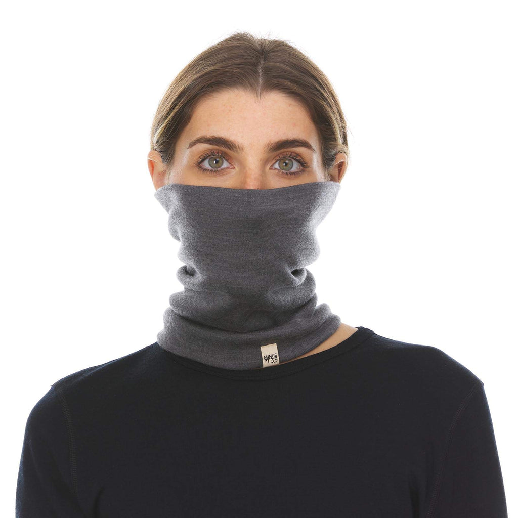 100% Merino Wool - Midweight Neck Gaiter - Skiing Neck Warmer - Winter Face Mask - Multipurpose Headwear